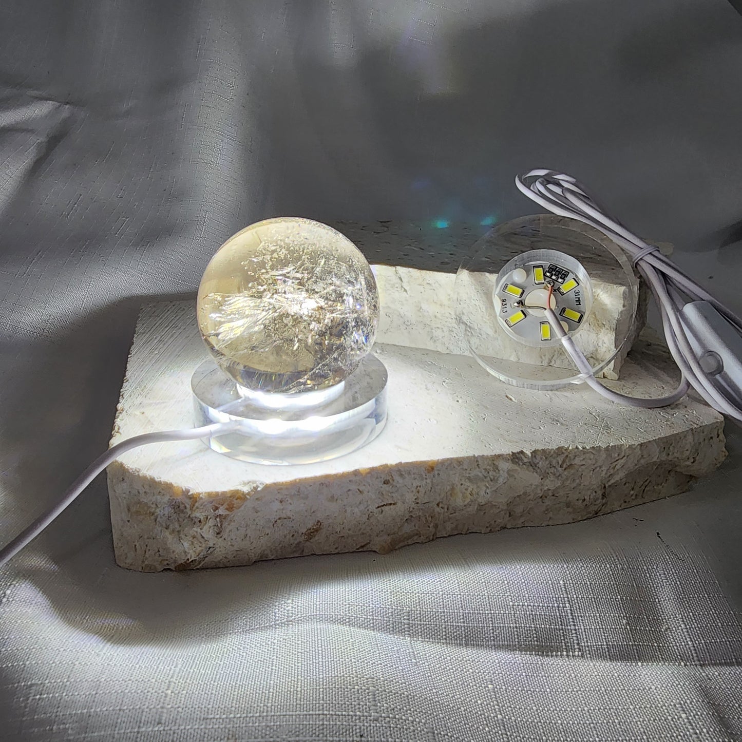 Light Stands - Round Clear Acrylic Small