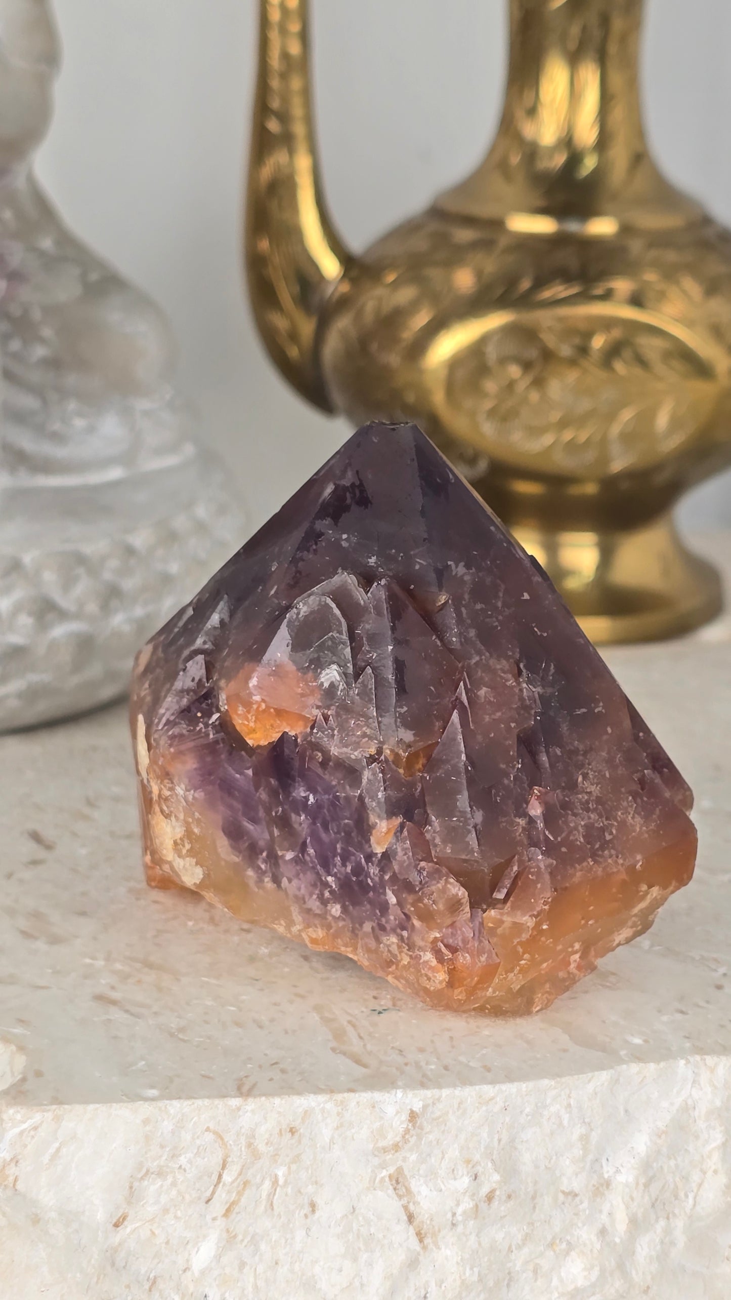 Brazilian Red/Purple Skeleton Quartz Raw Point
