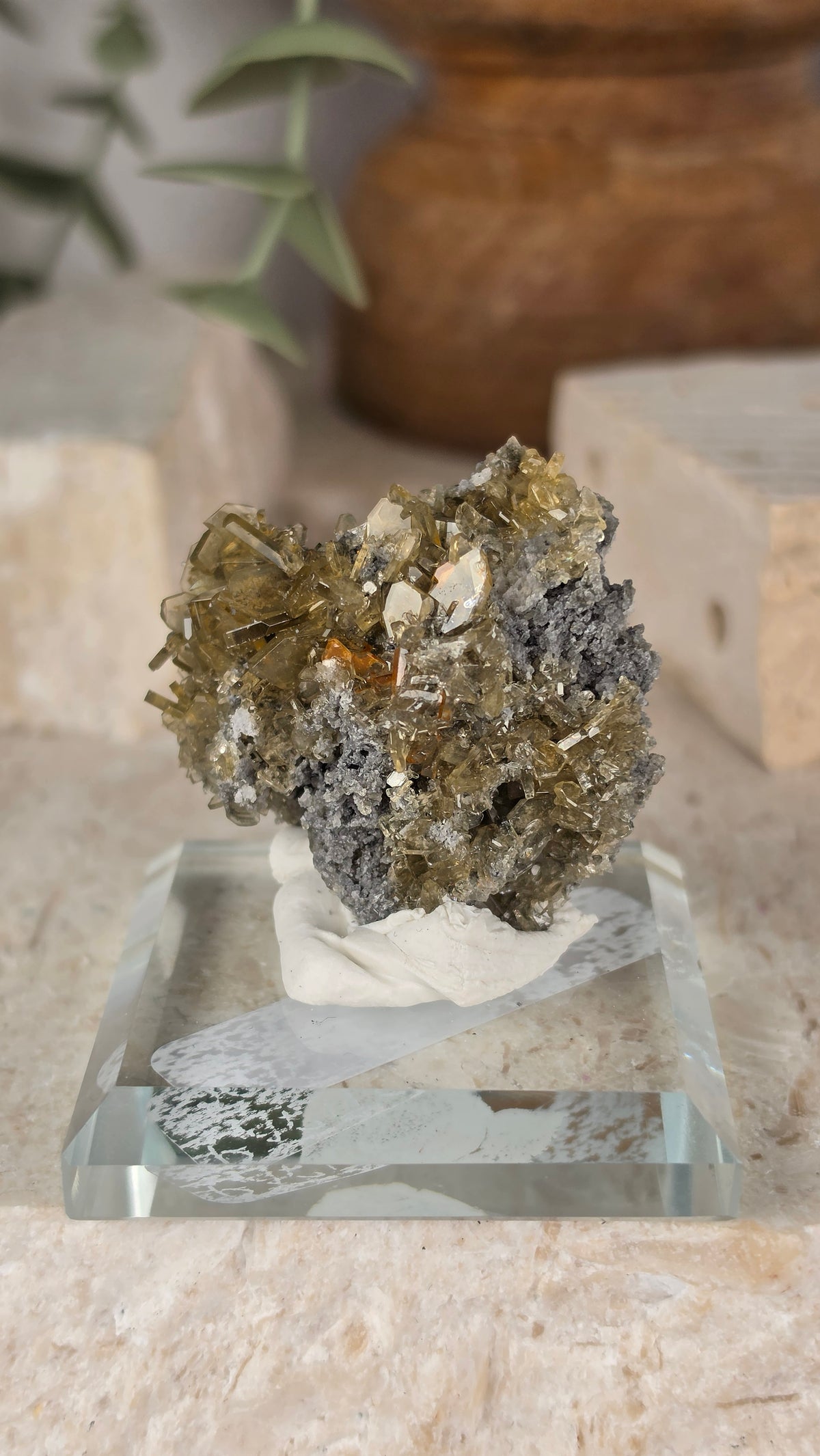 Gold Flake Barite Specimen