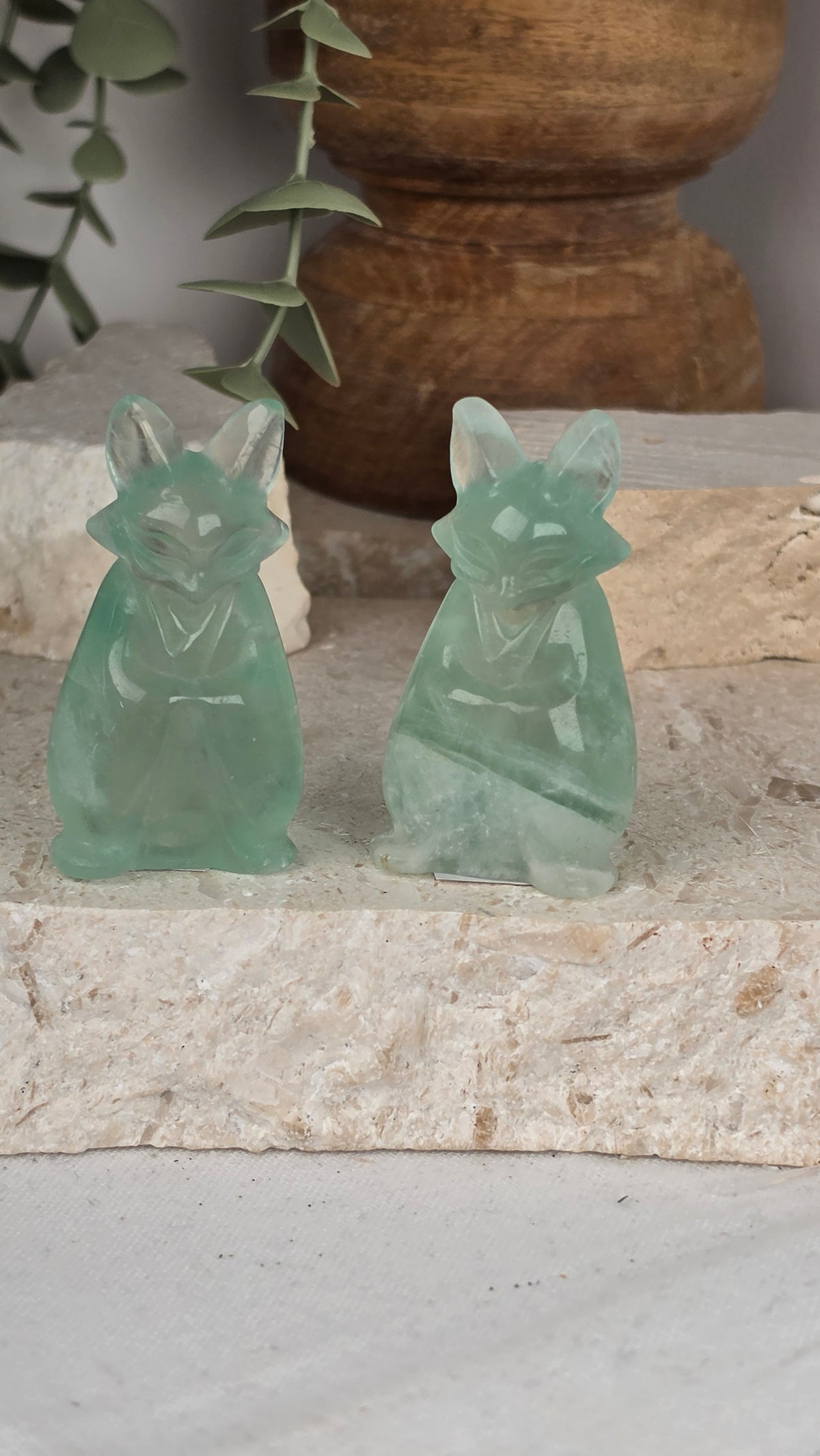 Green Fluorite Fox Monk