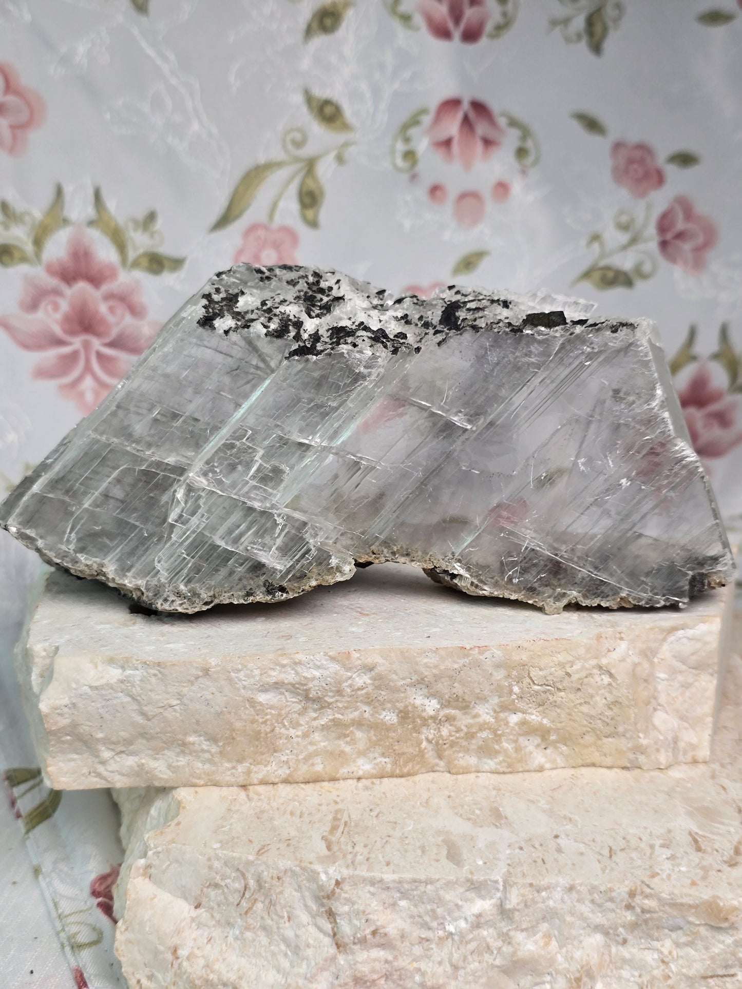 Natural Selenite self standing Slab