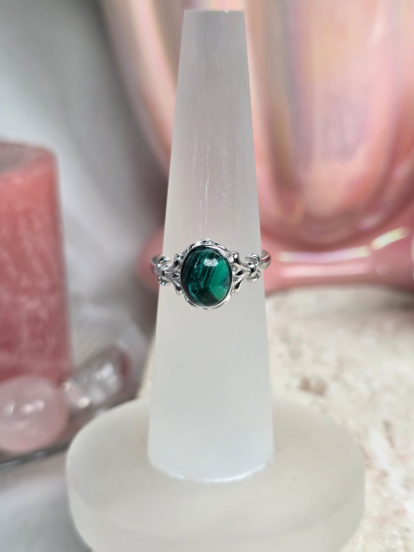 Sterling Silver & Crystal Adjustable Rings