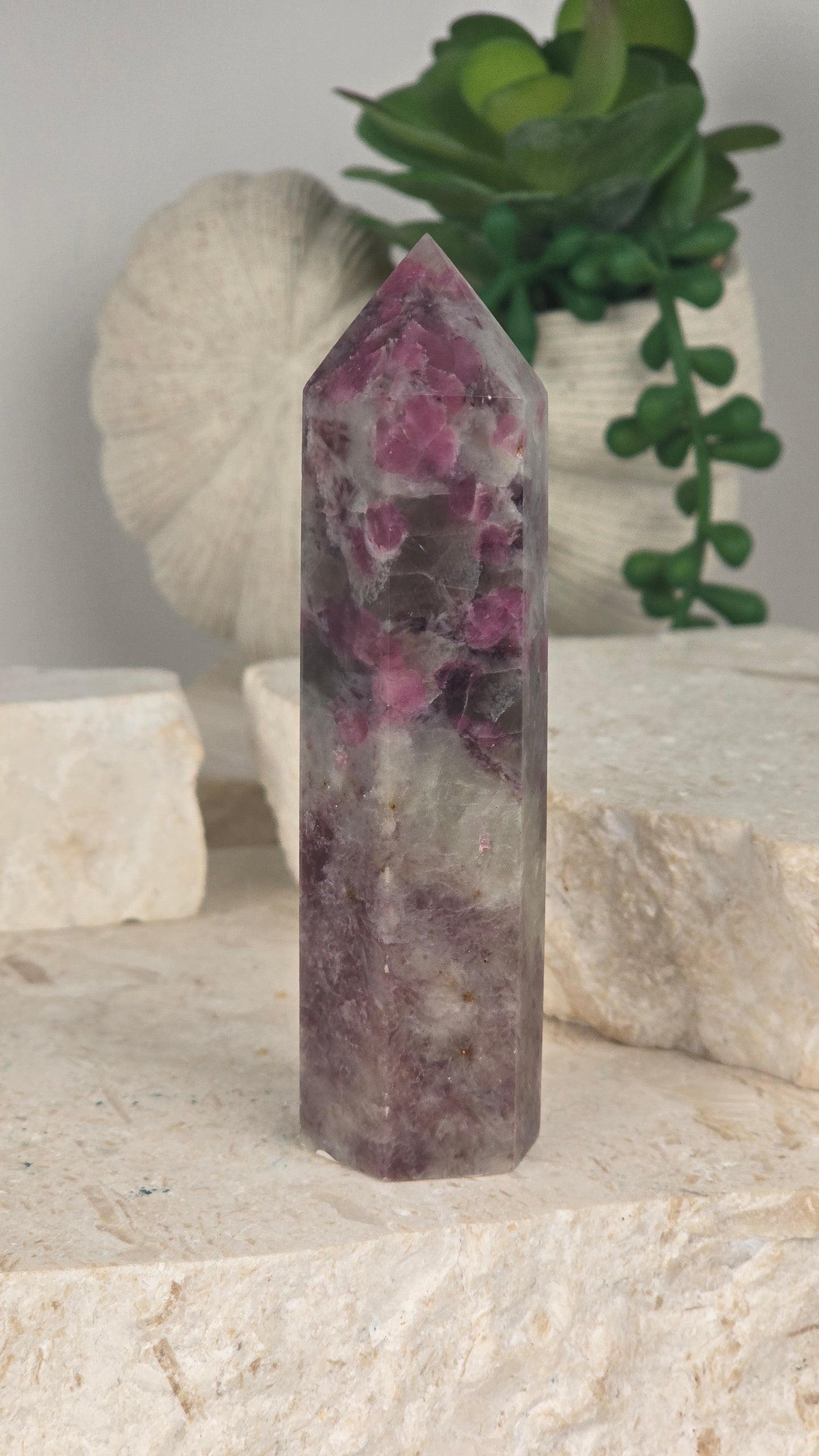 Pink Tourmaline Tower