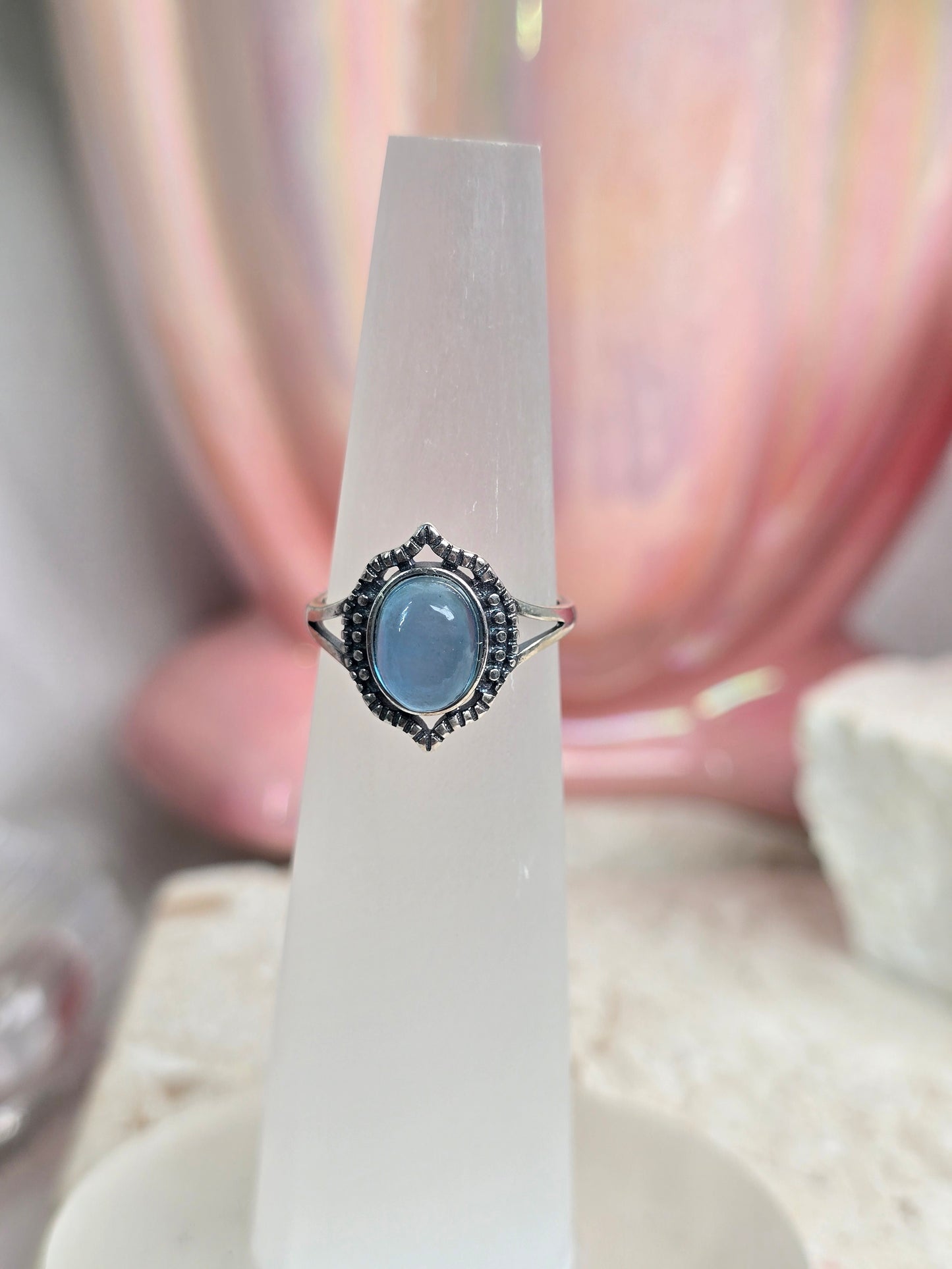 Sterling Silver & Crystal Adjustable Rings
