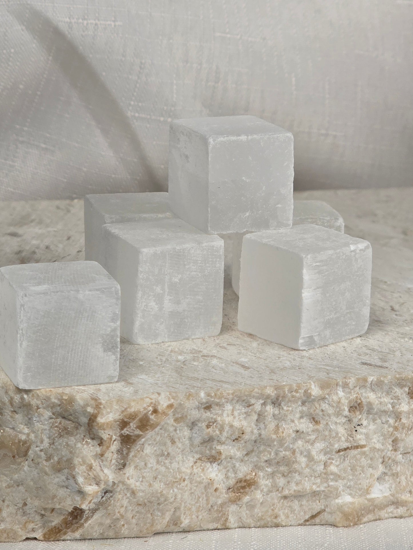 Selenite 2cm Cubes