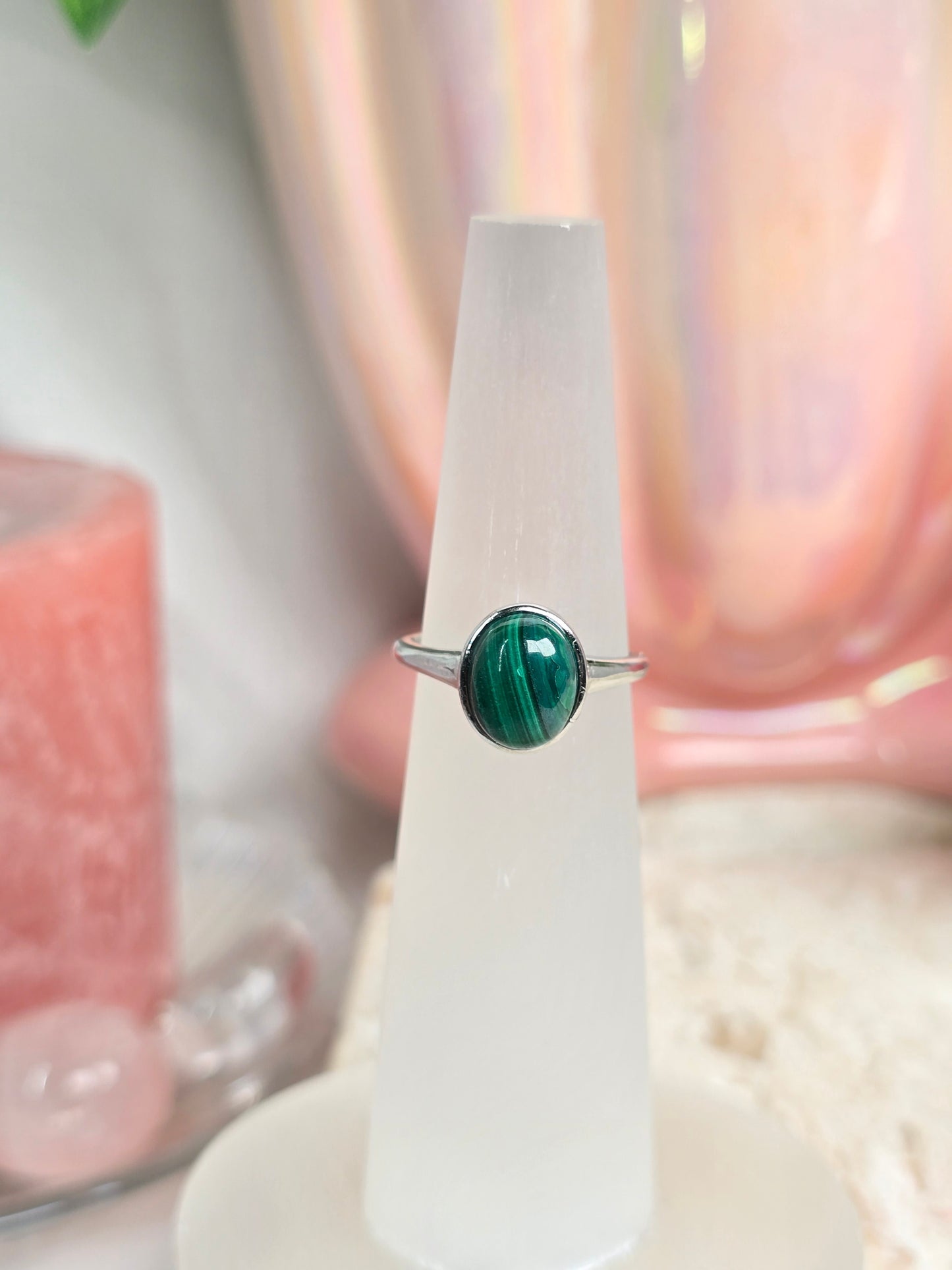 Sterling Silver & Crystal Adjustable Rings