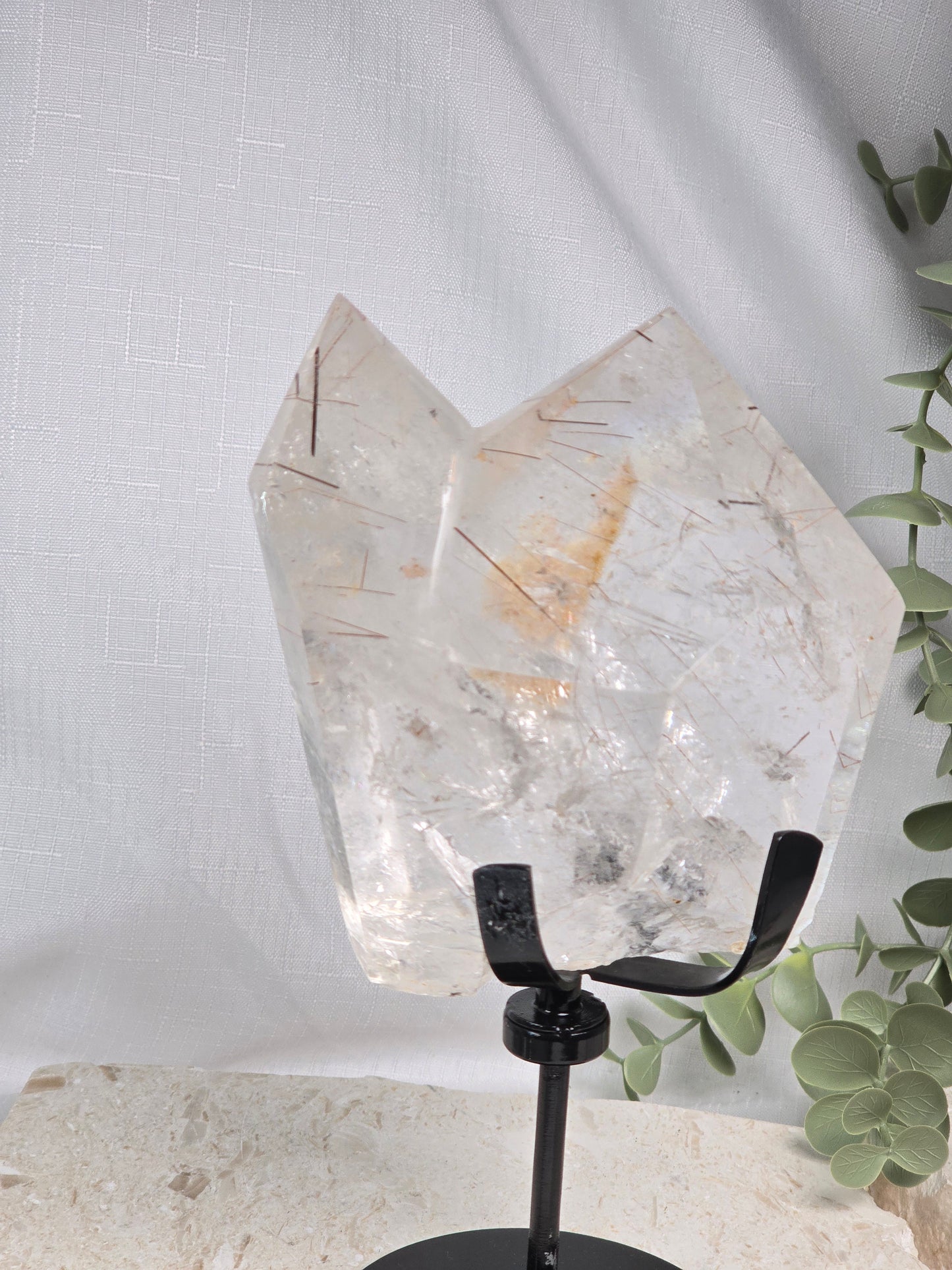 Copper Rutile Quartz double point AAA+ Grade