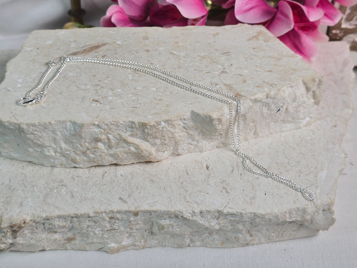 45cm Sterling Silver Curb Link Chain