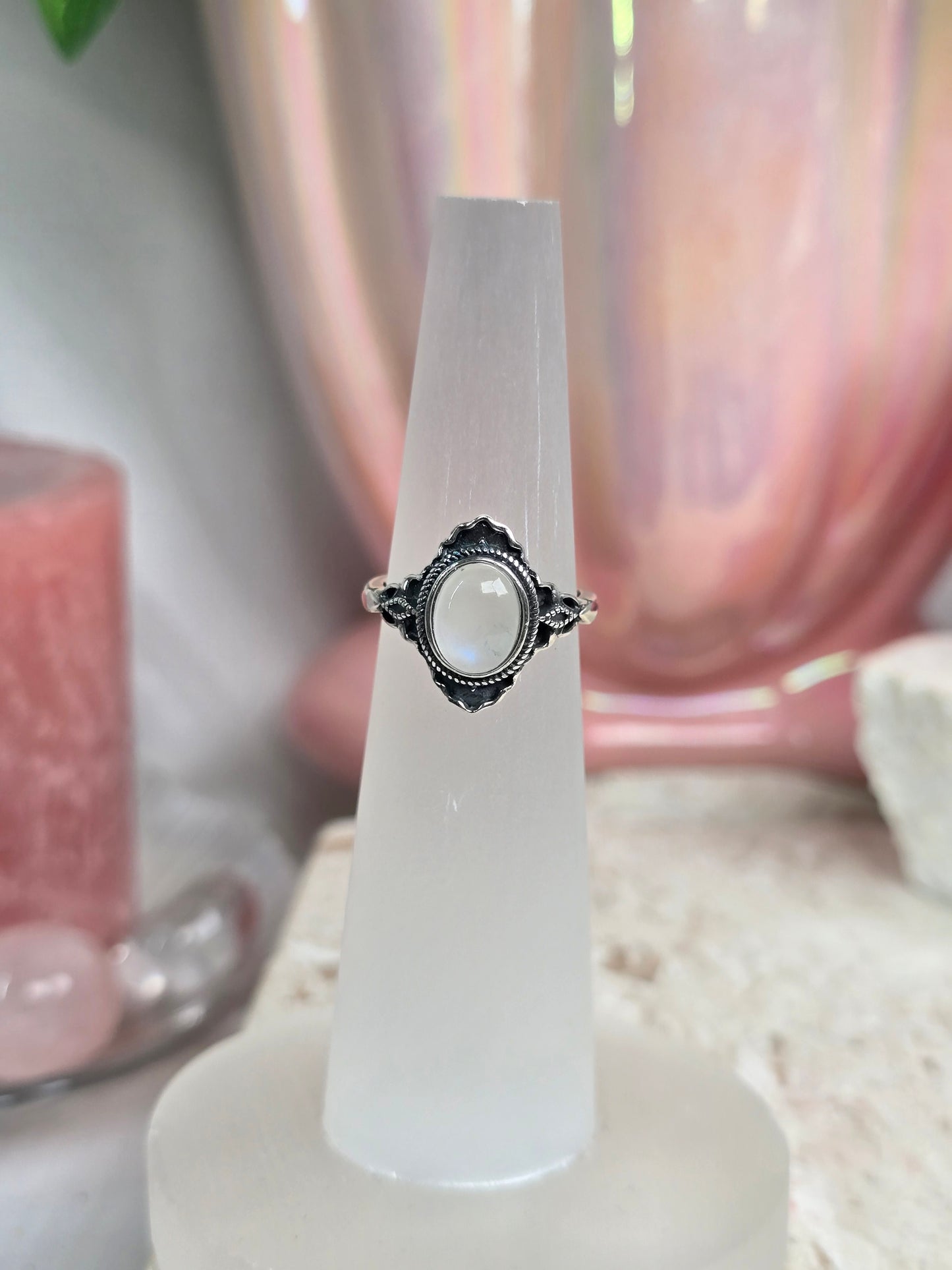 Sterling Silver & Crystal Adjustable Rings