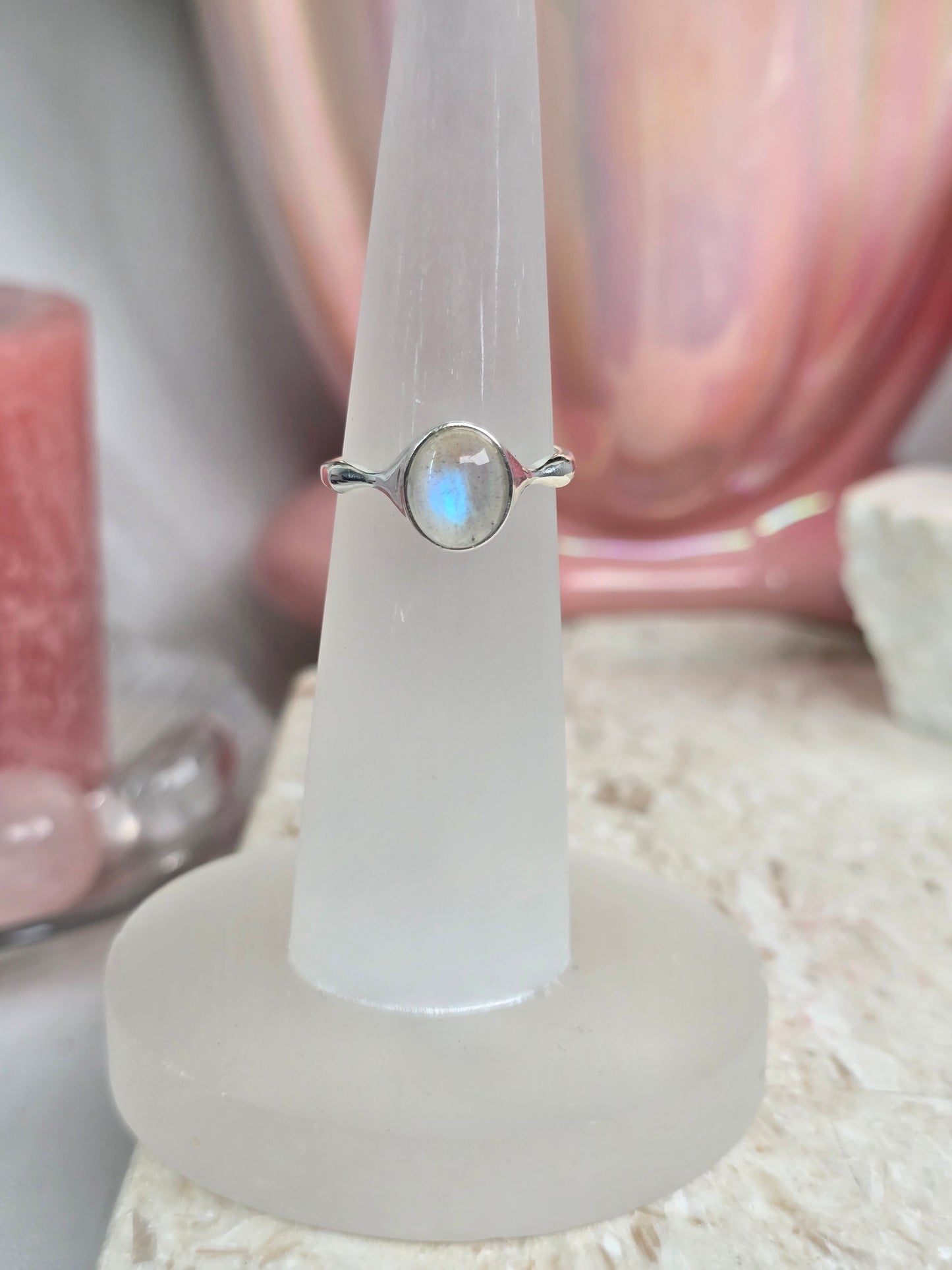 Sterling Silver & Crystal Adjustable Rings