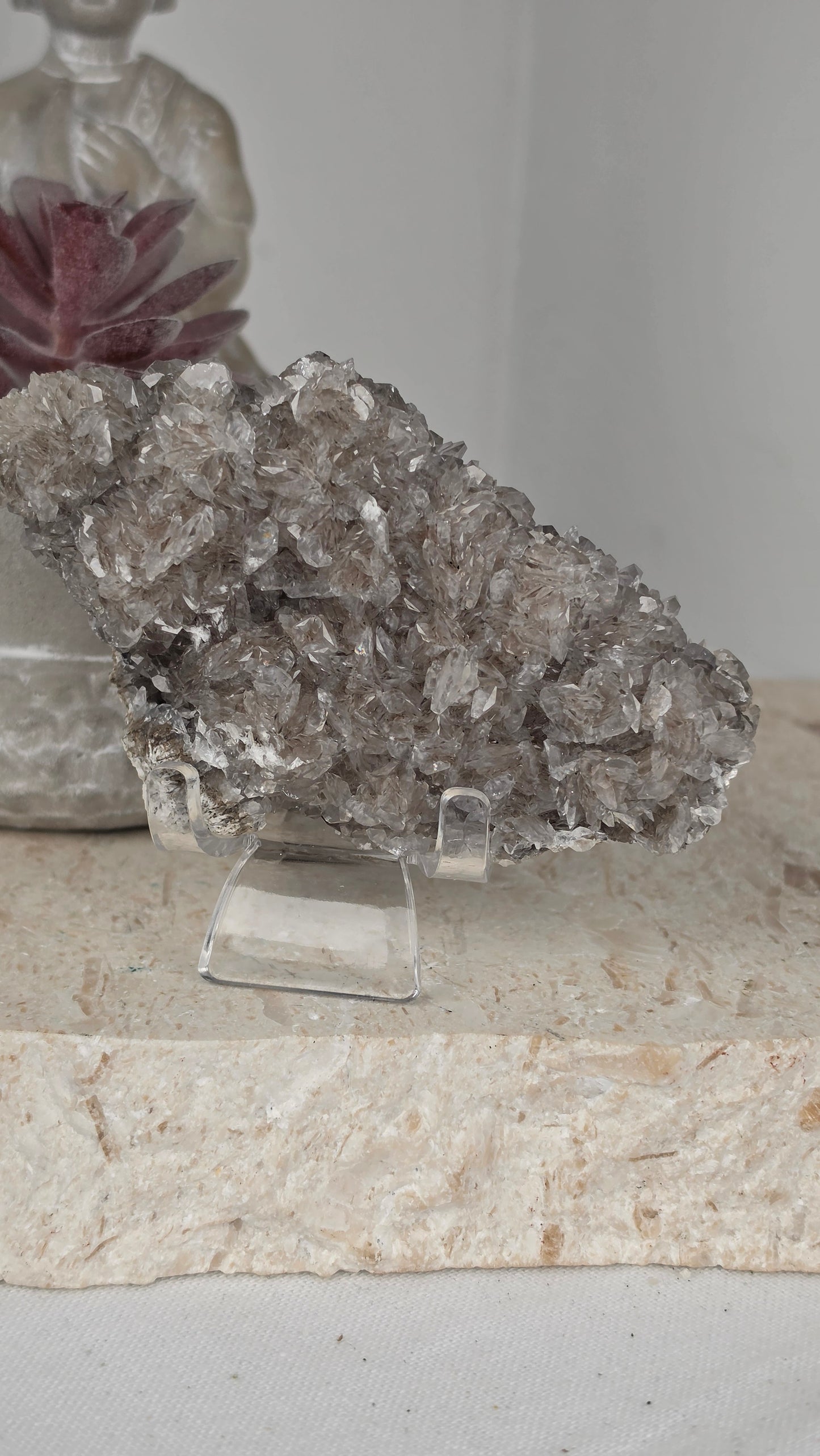 Silver Flower Calcite