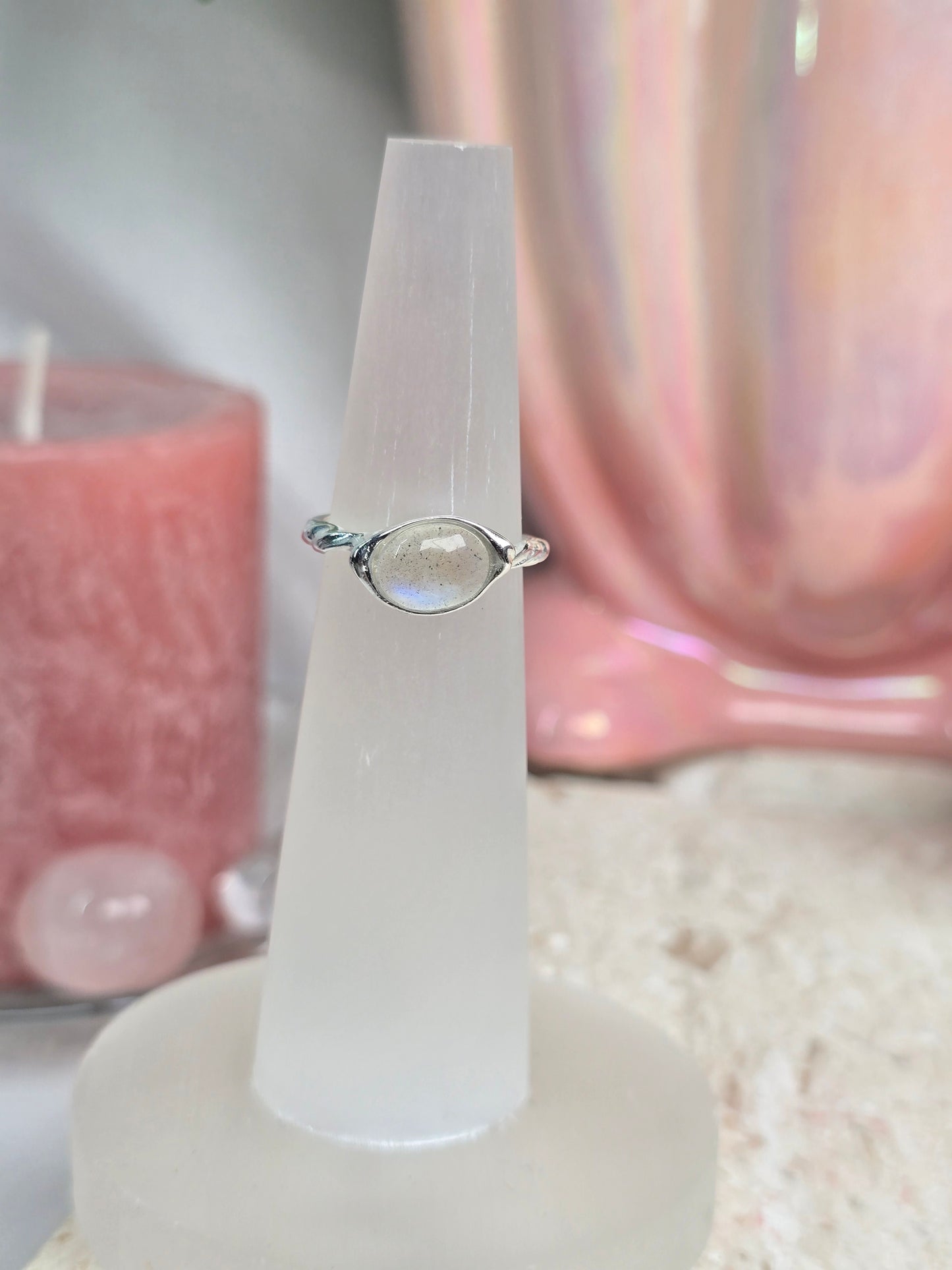 Sterling Silver & Crystal Adjustable Rings