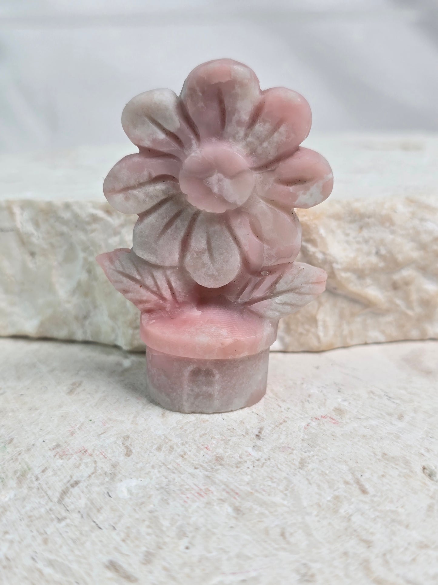 Pink Opal Flower Pot