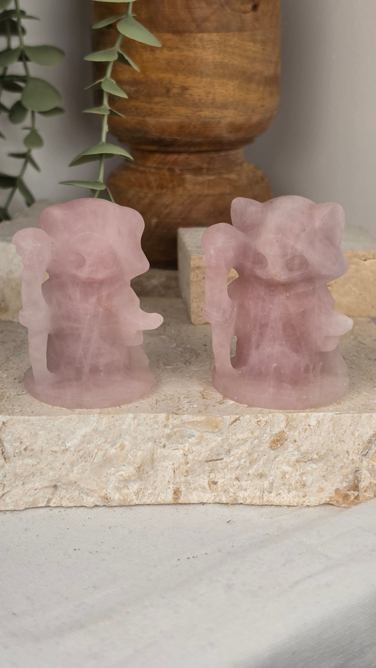 Rose Quartz Druid Cat