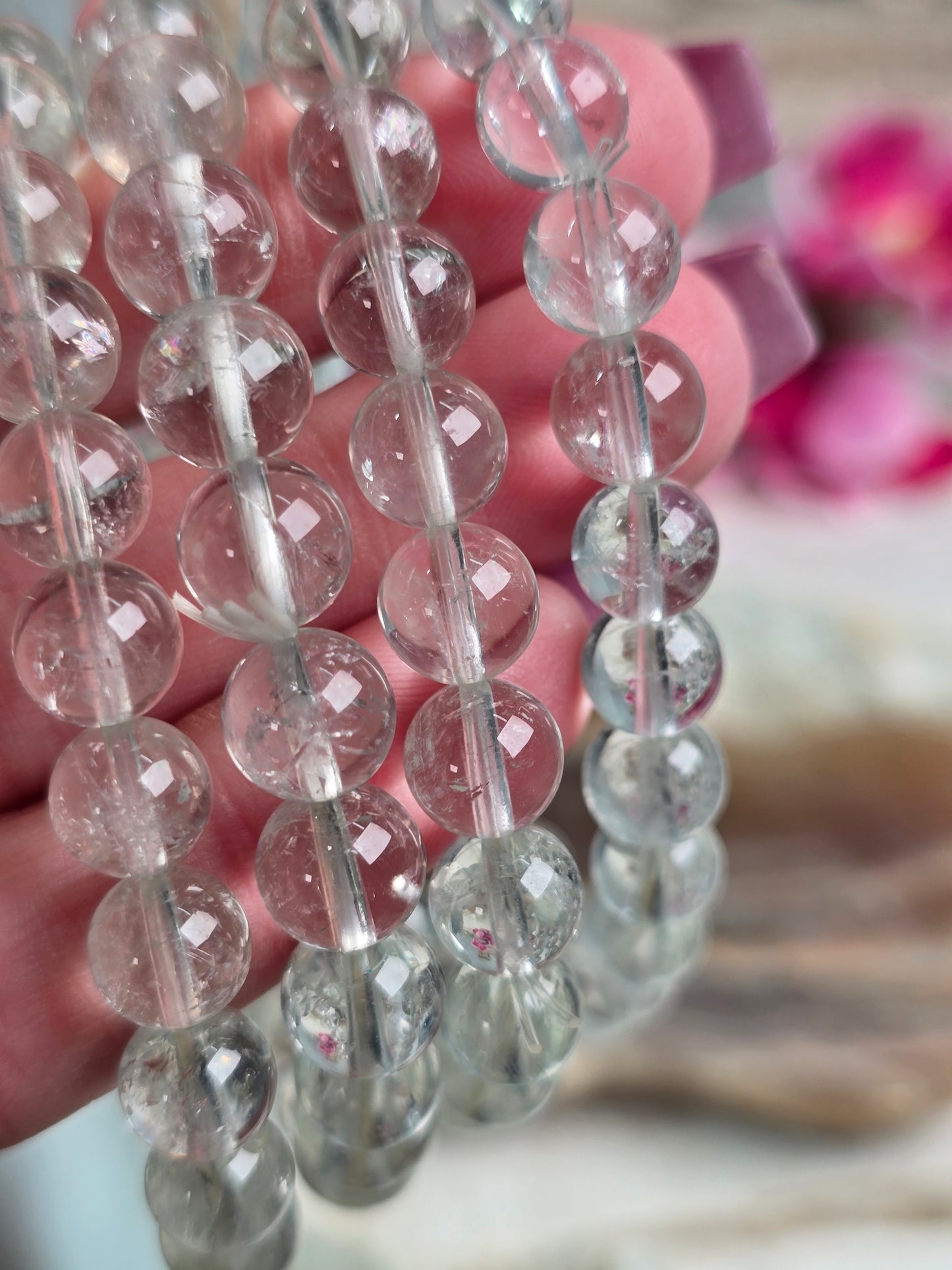 Pale Green Quartz Bracelet
