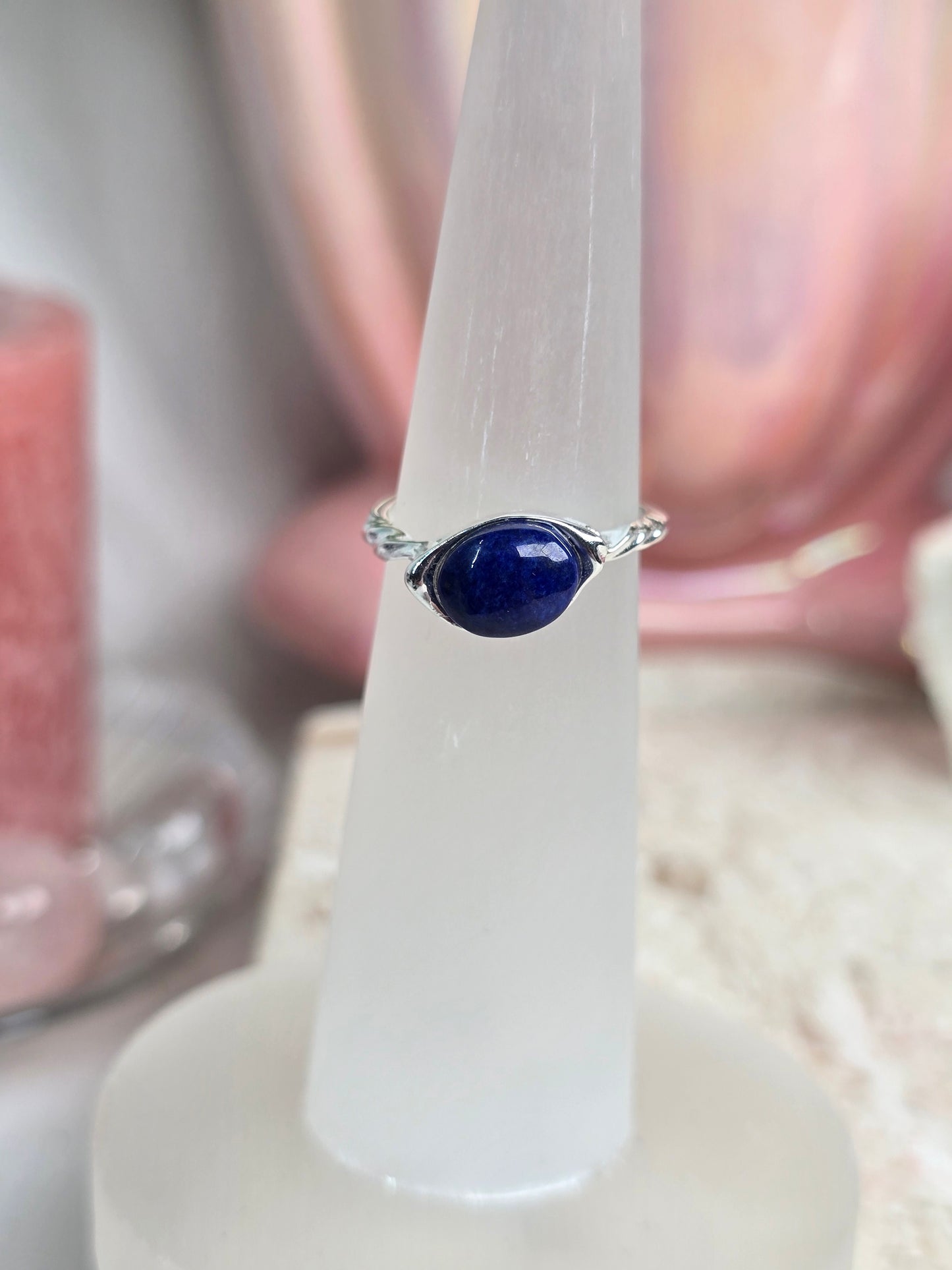 Sterling Silver & Crystal Adjustable Rings