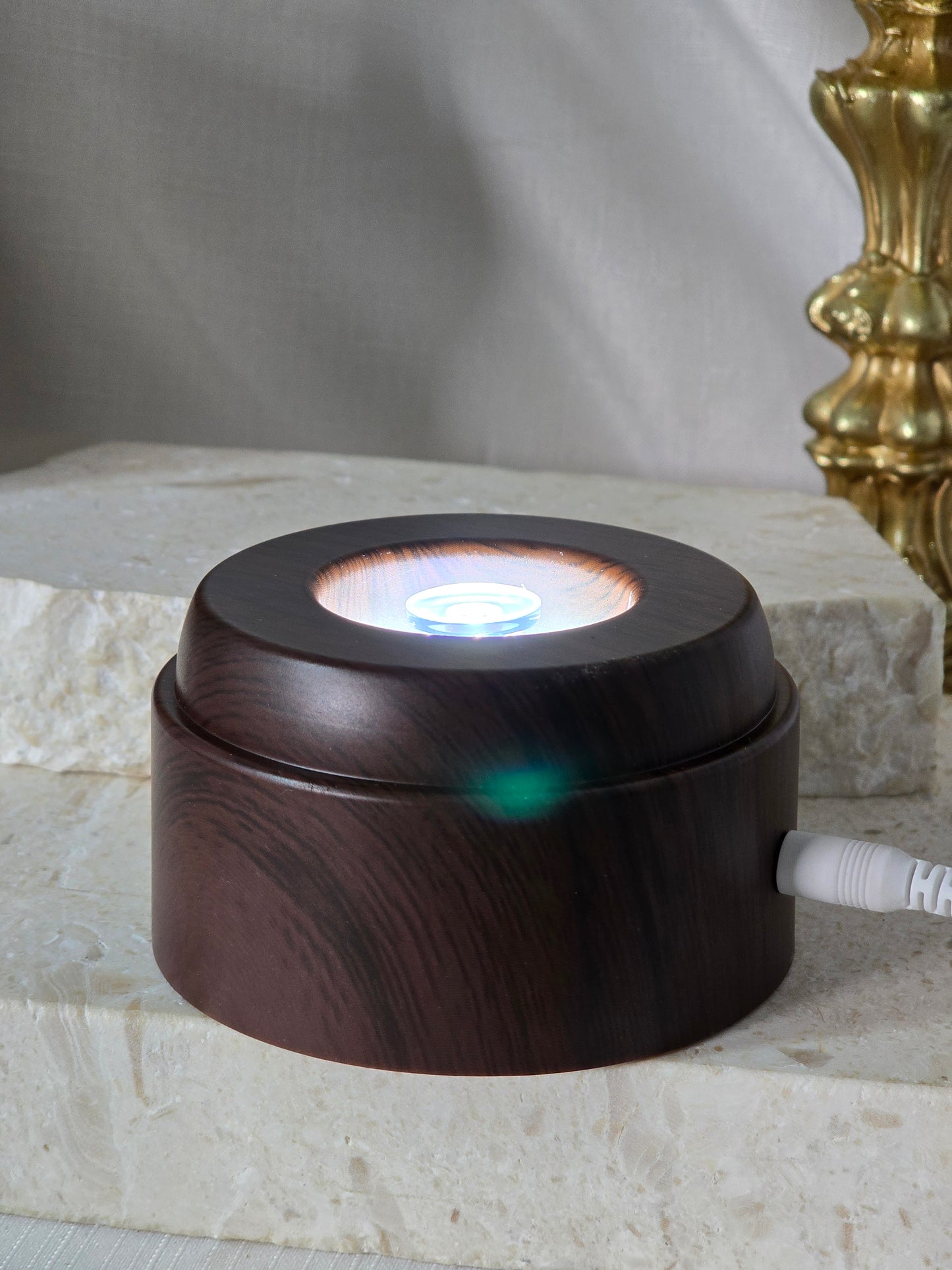 Rotating White light Sphere Stands