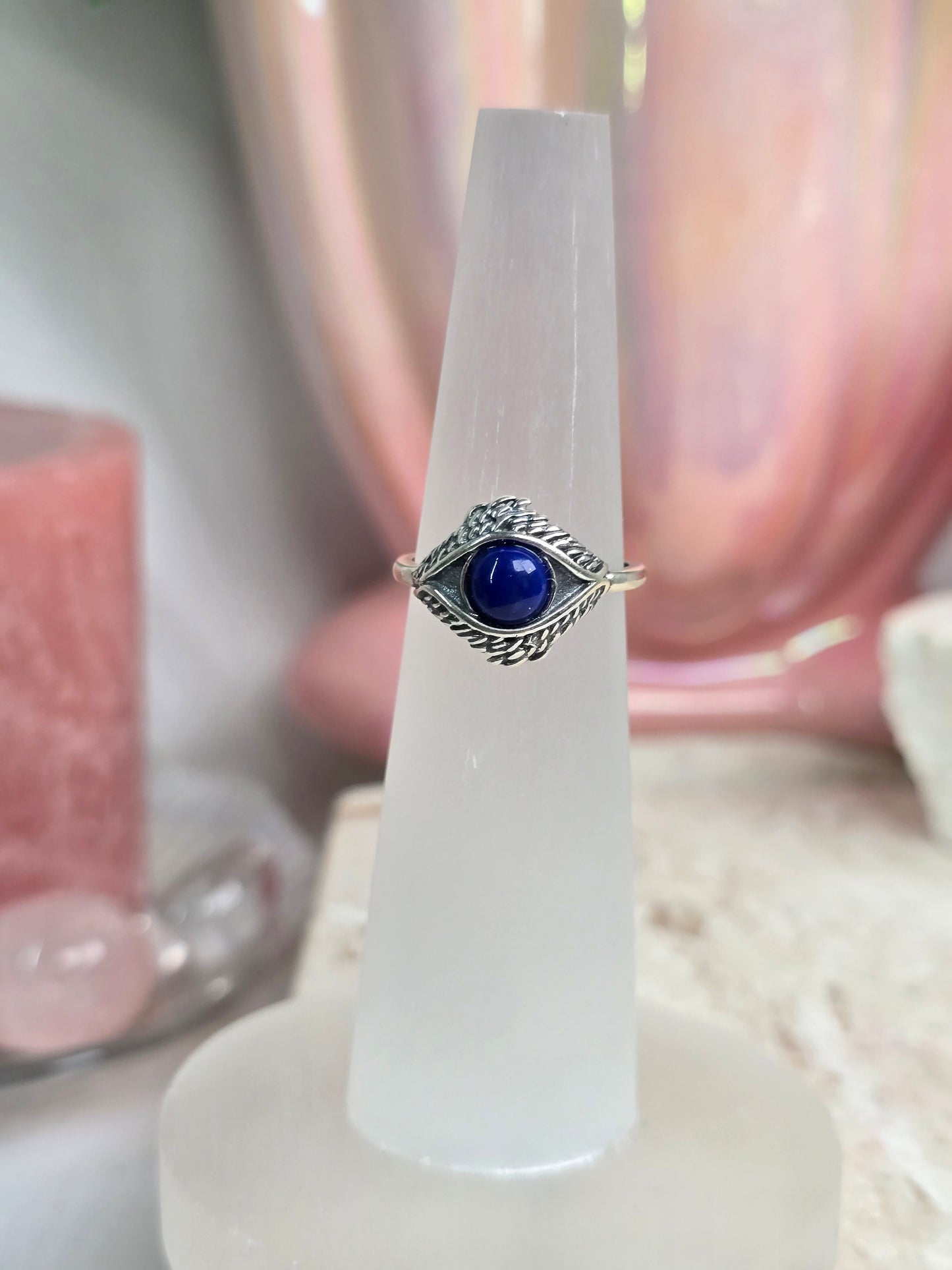 Sterling Silver & Crystal Adjustable Rings