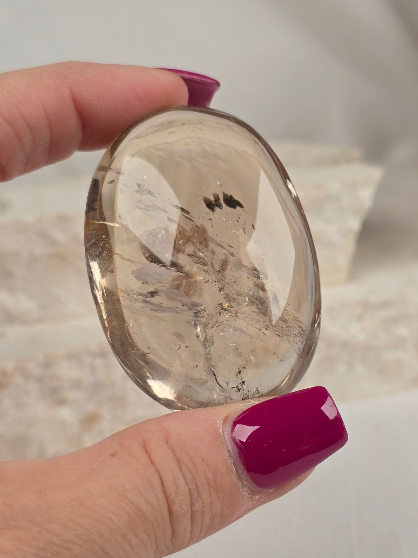 Citrine High Quality Palm Stone