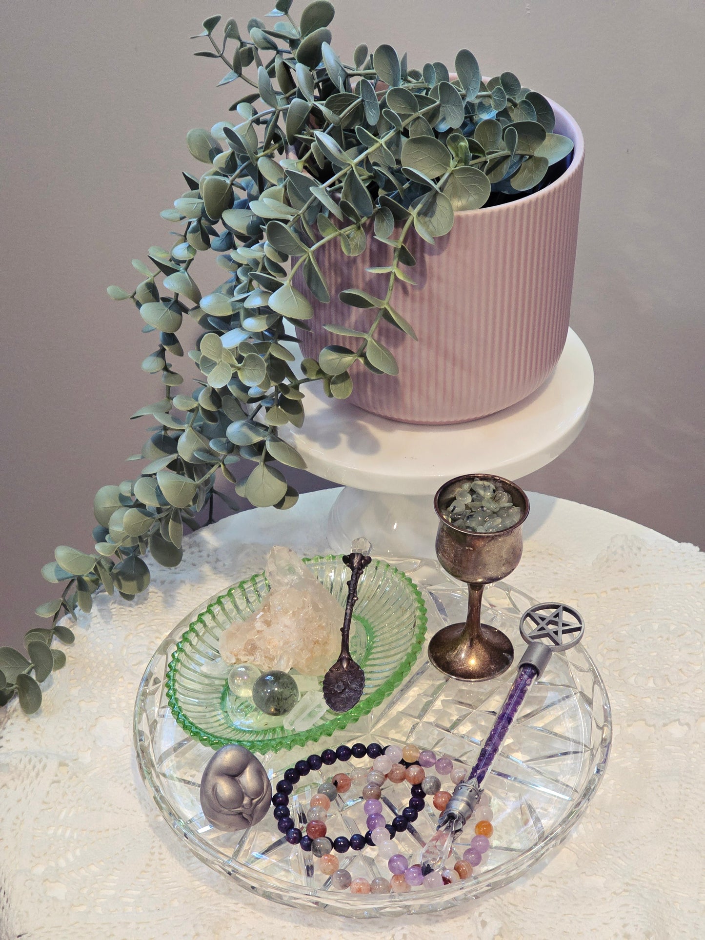 Antique Pewter Mini Goblet