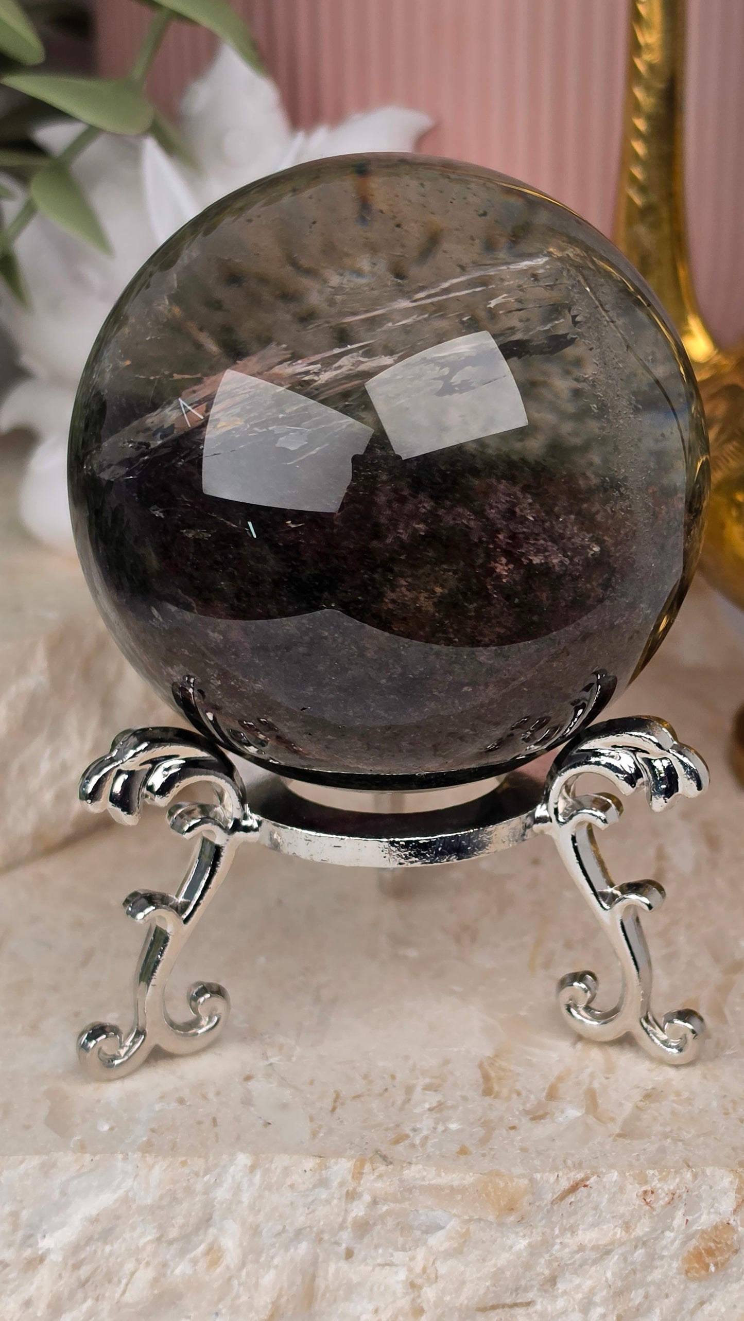 AAA Grade Garden Quartz Sphere