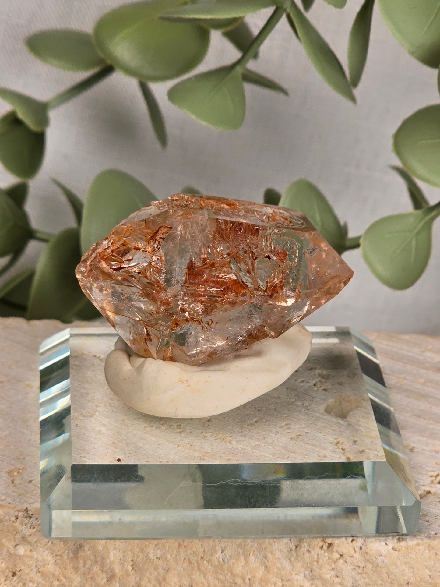 Madagascan Red Clay Skeleton Quartz