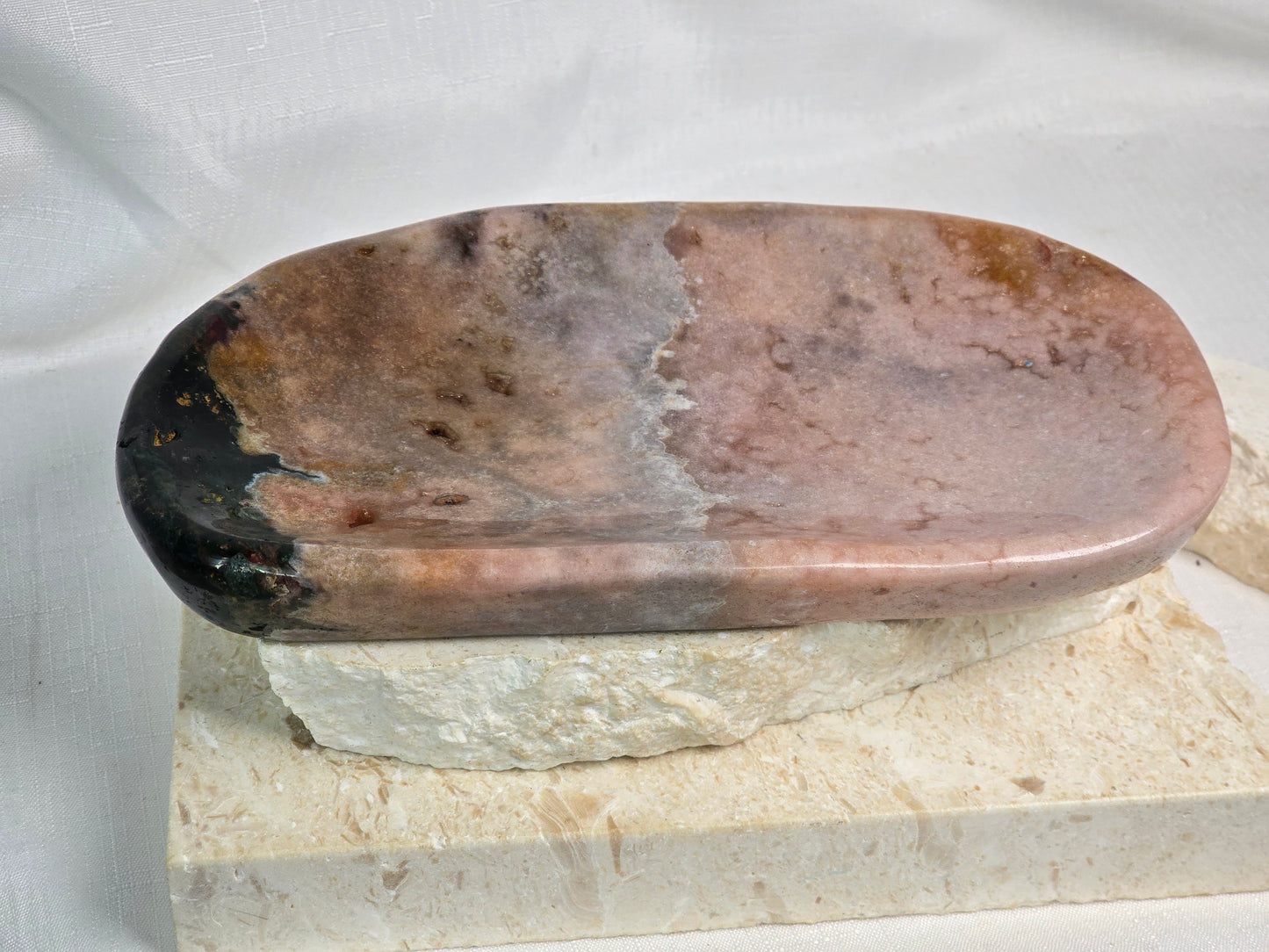 Pink Amethyst/Green Jasper Bowl