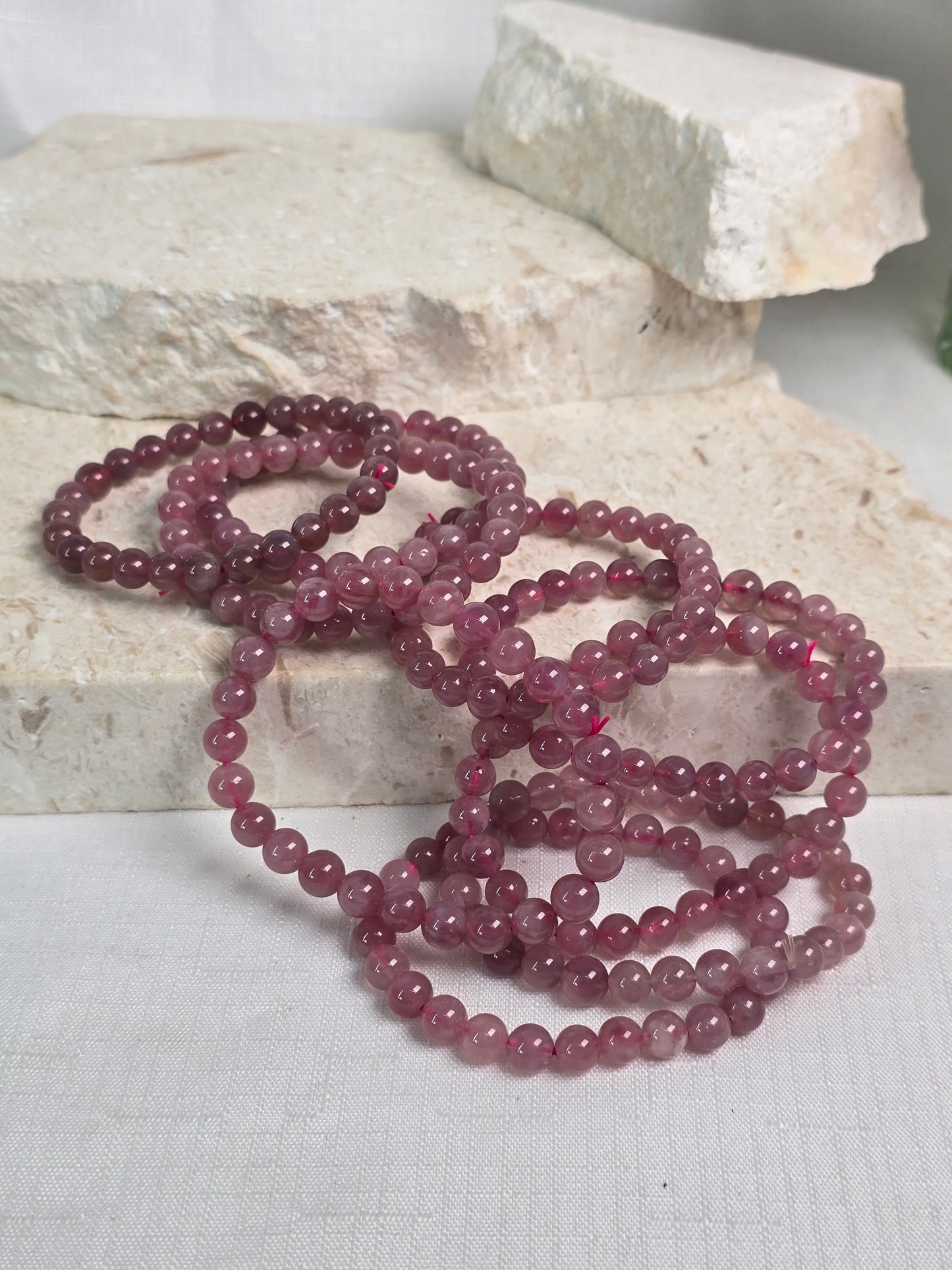 5mm Lavender Rose Quartz Bracelets