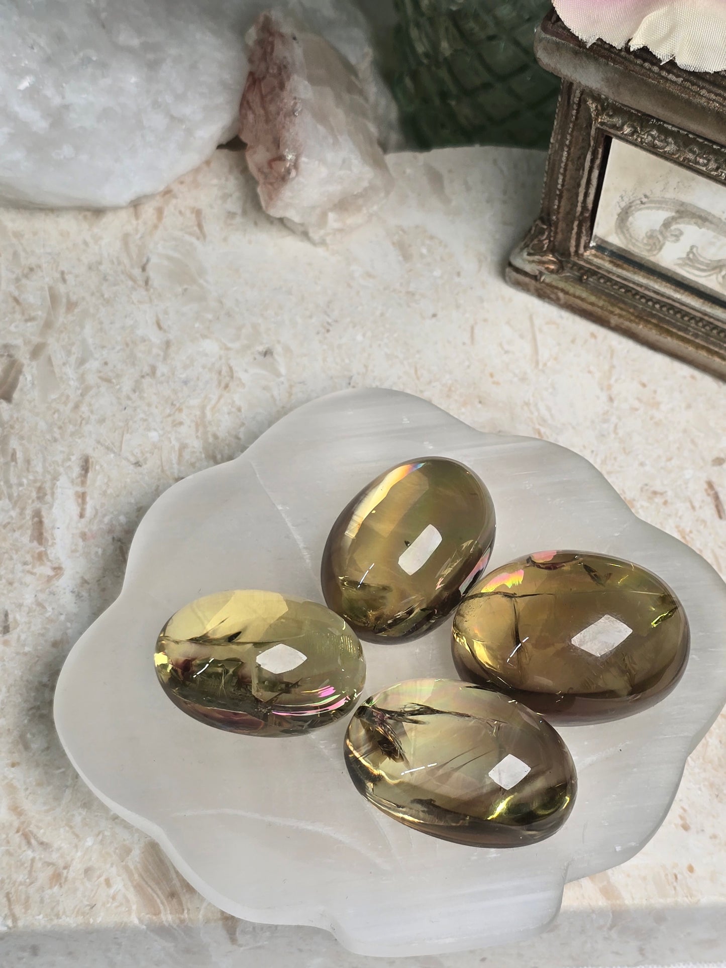 AAA+ Grade Smoky Citrine mini palms