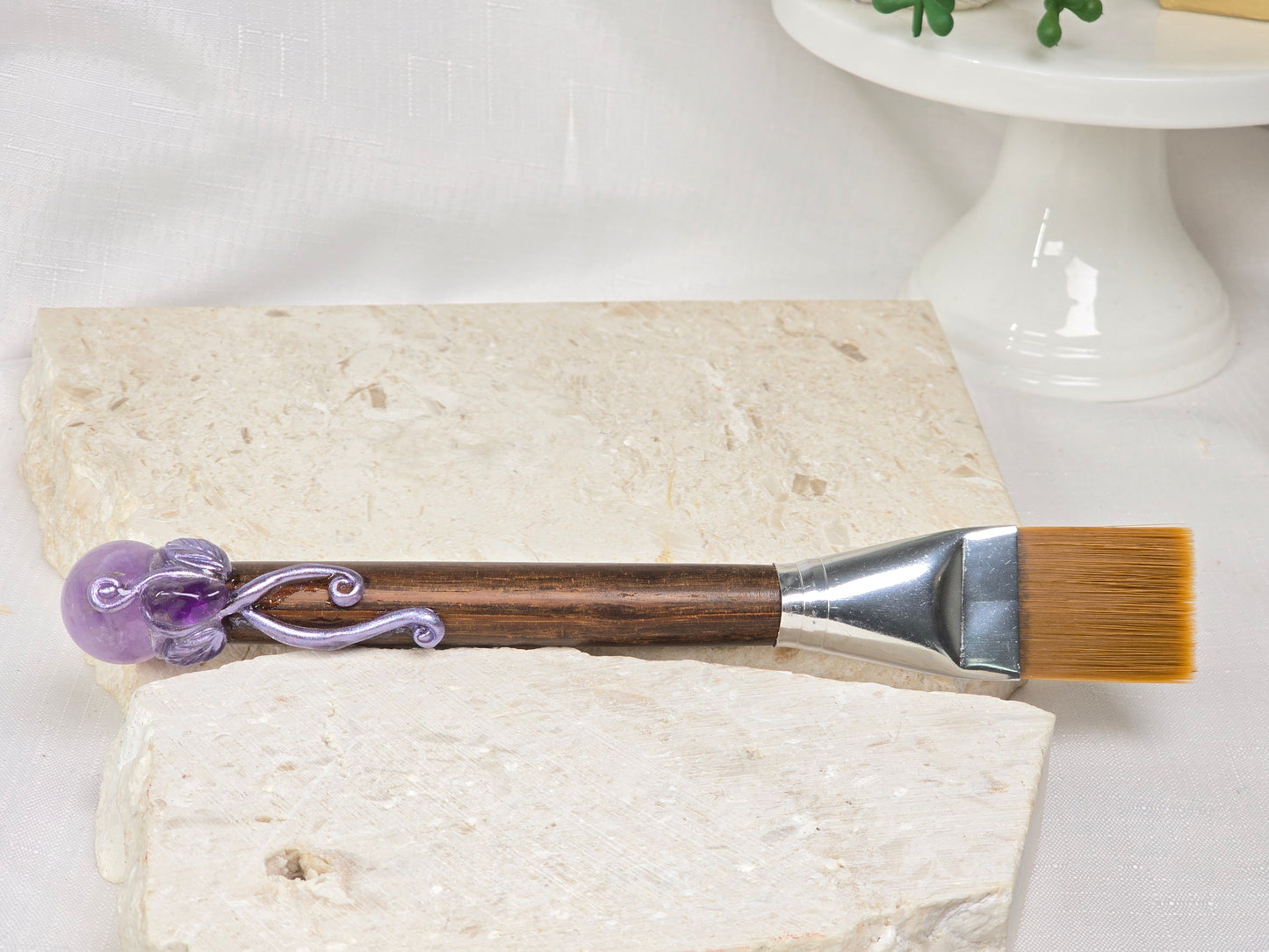 Amethyst tipped Altar Brush/paint brush