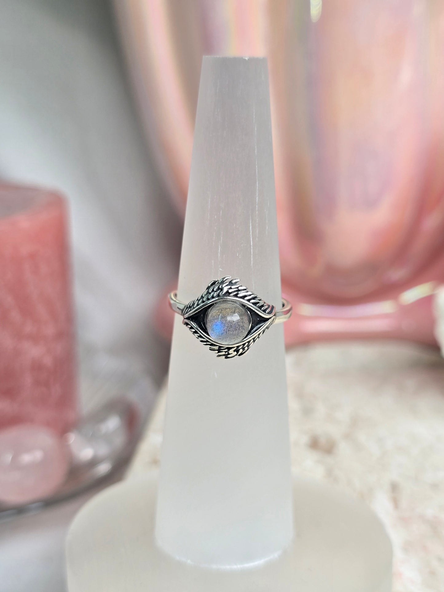 Sterling Silver & Crystal Adjustable Rings