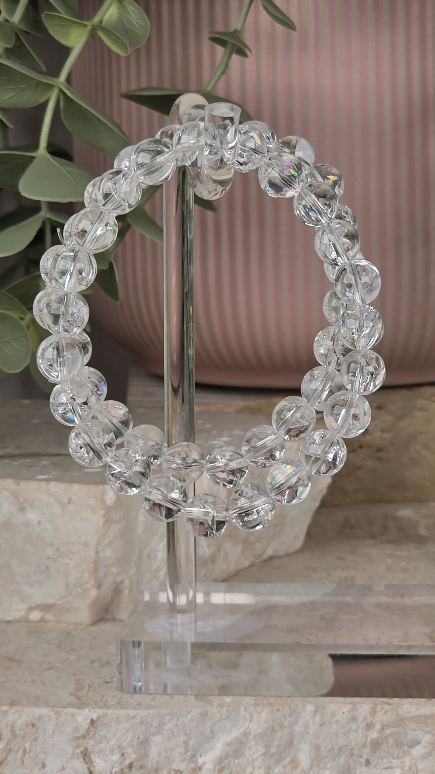 AAA grade Clear Quartz 6mm Round Bead Bracelet