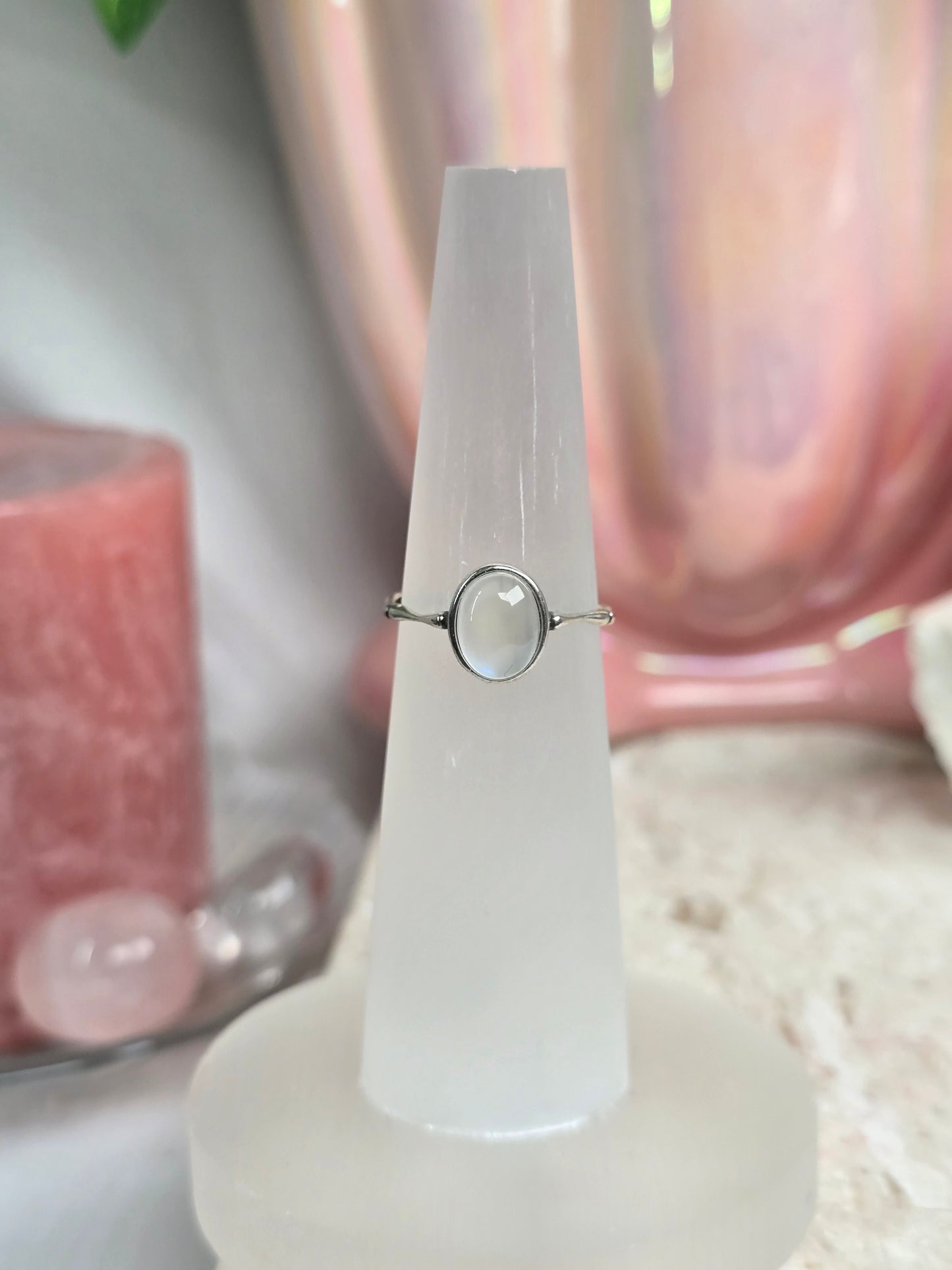 Sterling Silver & Crystal Adjustable Rings