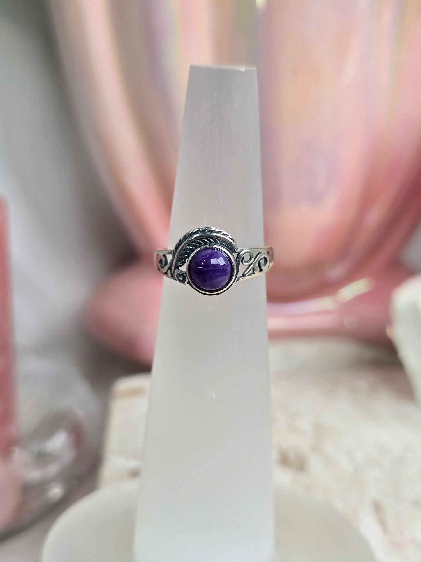 Sterling Silver & Crystal Adjustable Rings