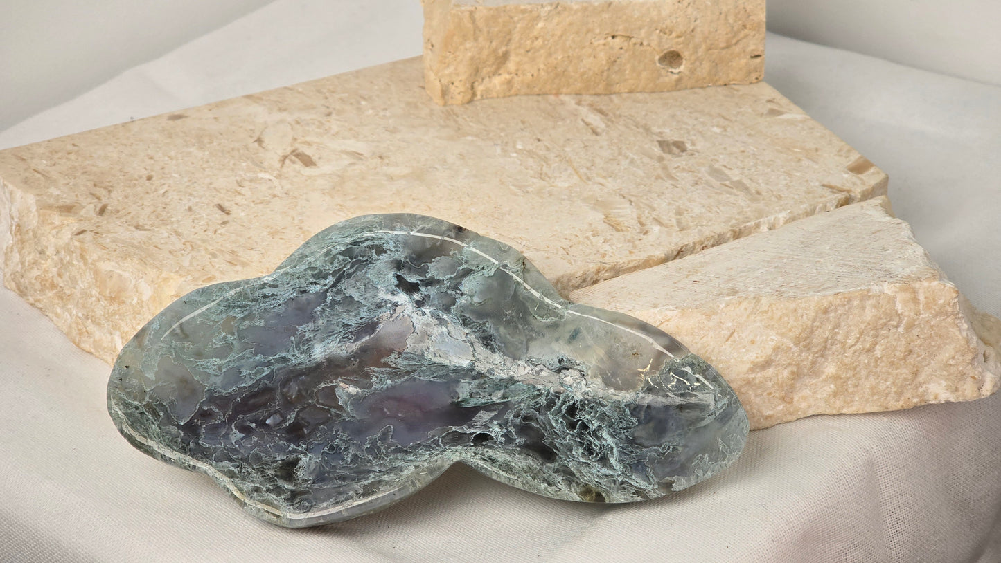 Moss Agate Bowl