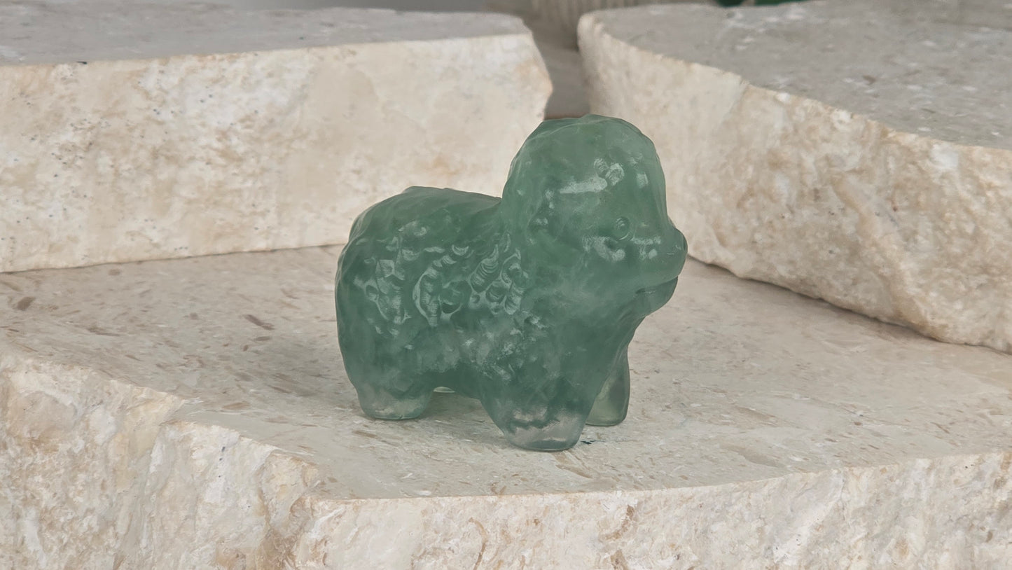 Green Fluorite Sheep