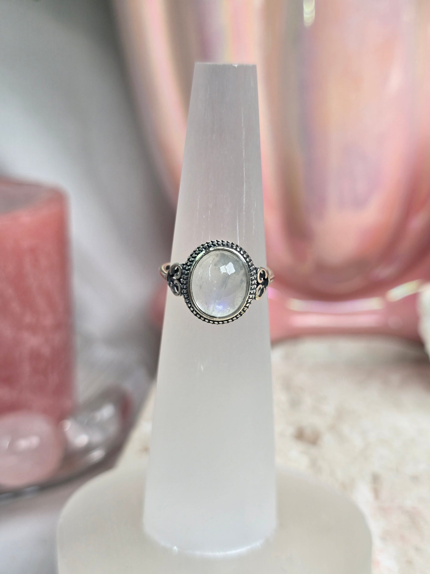 Sterling Silver & Crystal Adjustable Rings