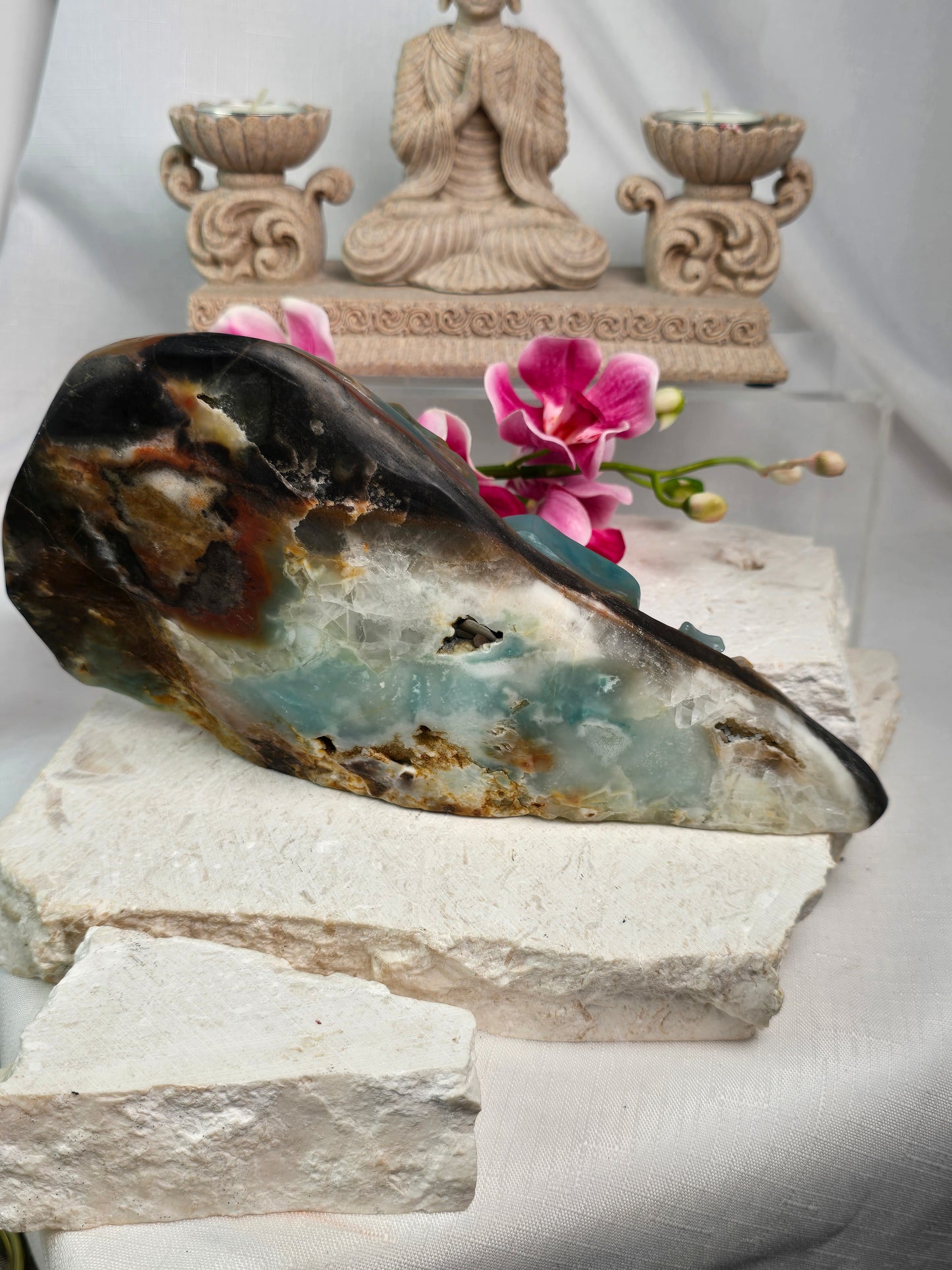 Amazonite Hand Carved Landscape