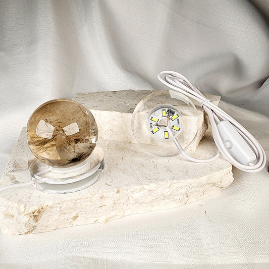 Light Stands - Round Clear Acrylic Small