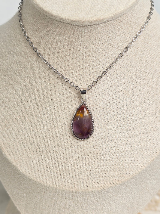 Auralite 23 Pendant & Stainless Steel chain