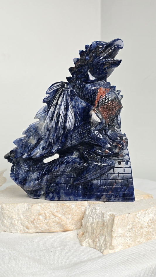 Sodalite Large Dragon