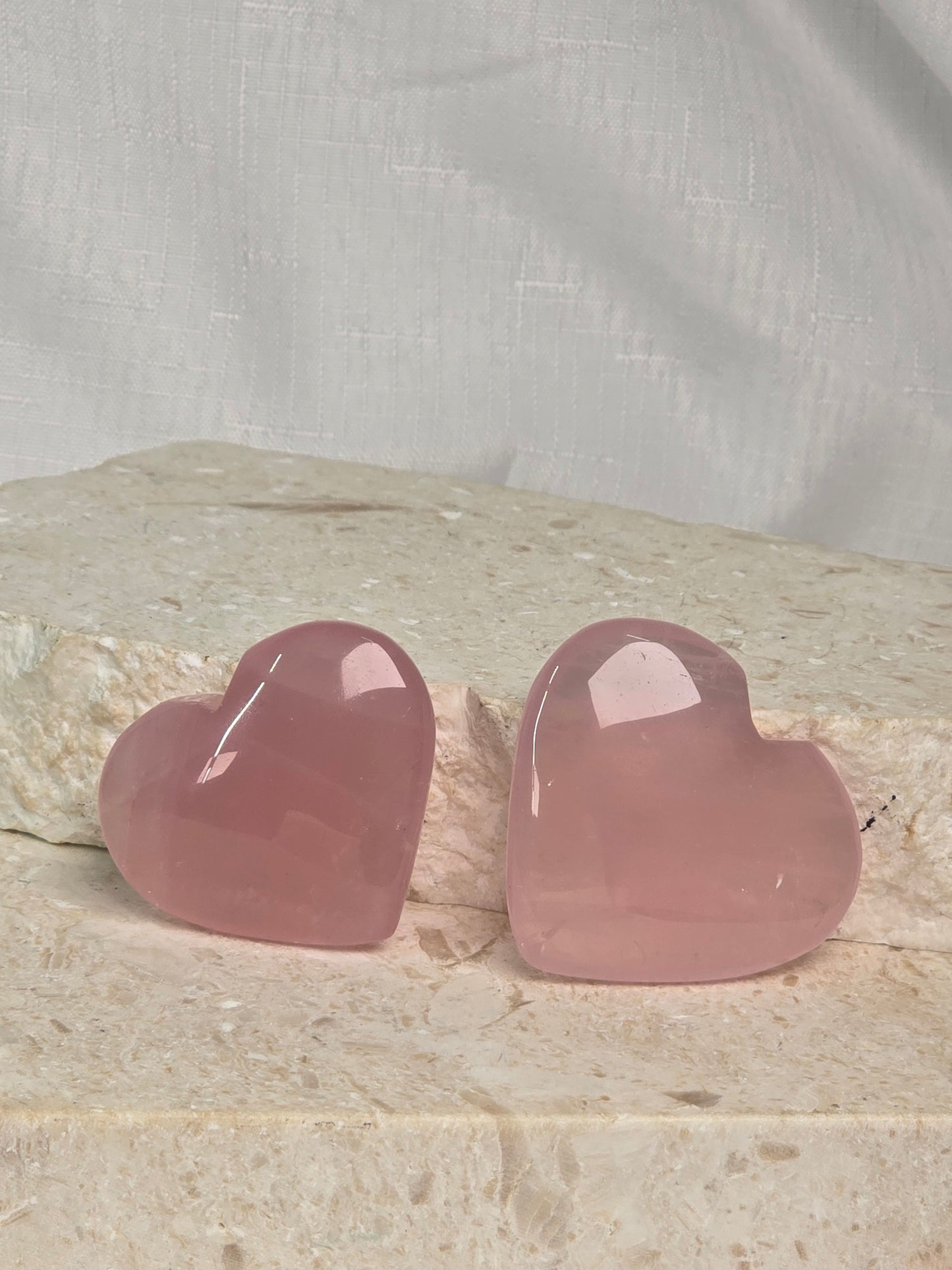 Madagascar Rose Quartz Hearts