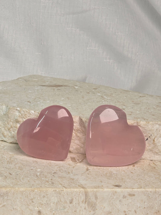 Madagascar Rose Quartz Hearts