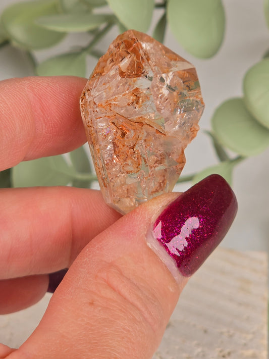Madagascan Red Clay Skeleton Quartz