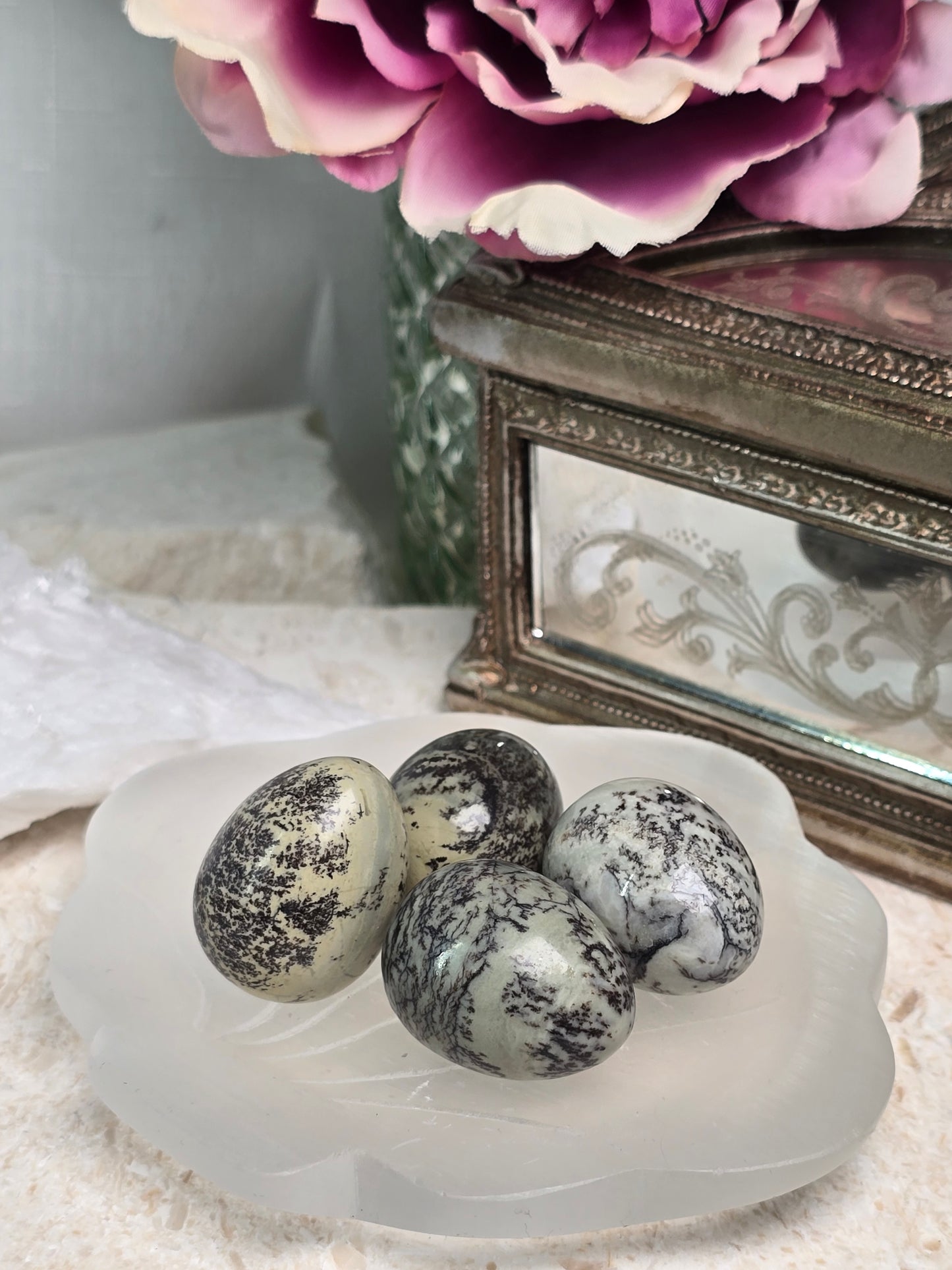 Dendritic Agate 3cm Eggs