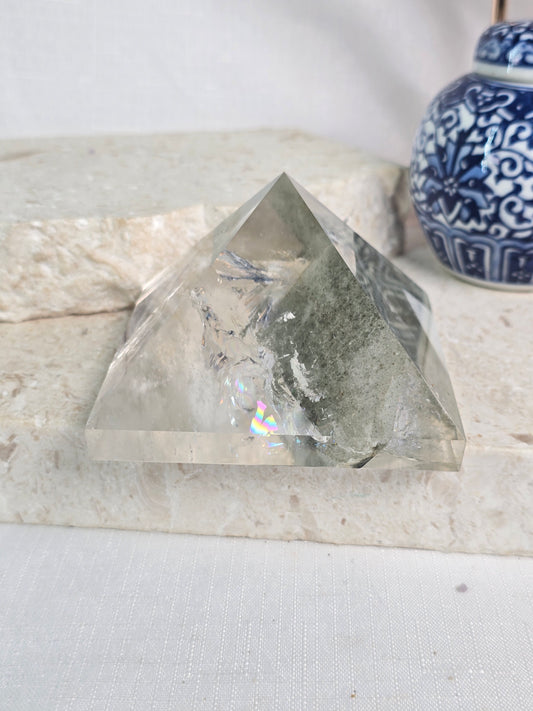 AAA+ Grade Rainbow Garden Quartz Pyramid