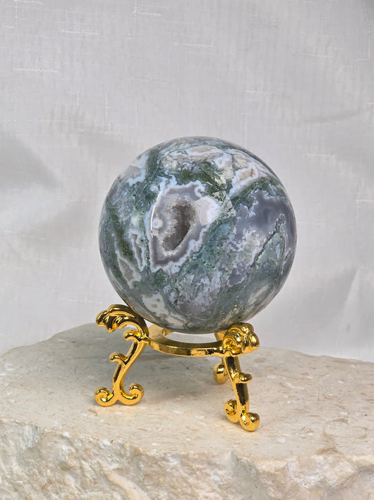 Moss Agate Sphere