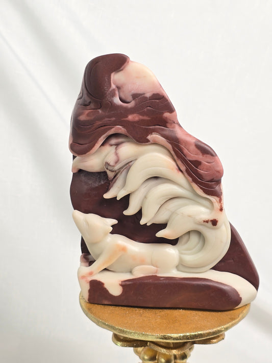 Chocolate Jasper 9 Tail Fox