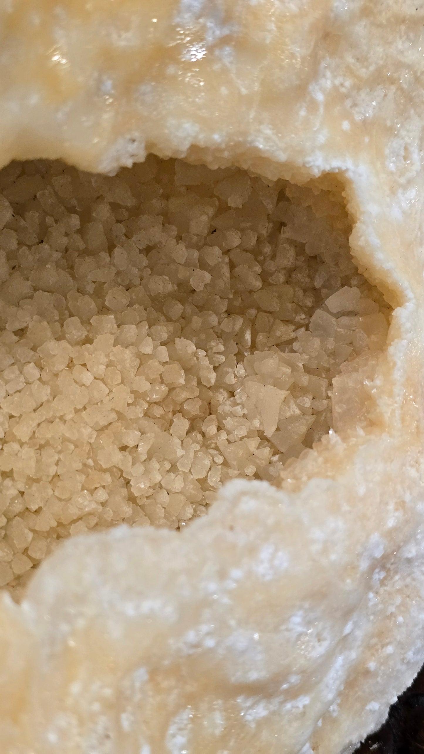 XL Collectors Statement Piece Peach Calcite Slow Growth Geode