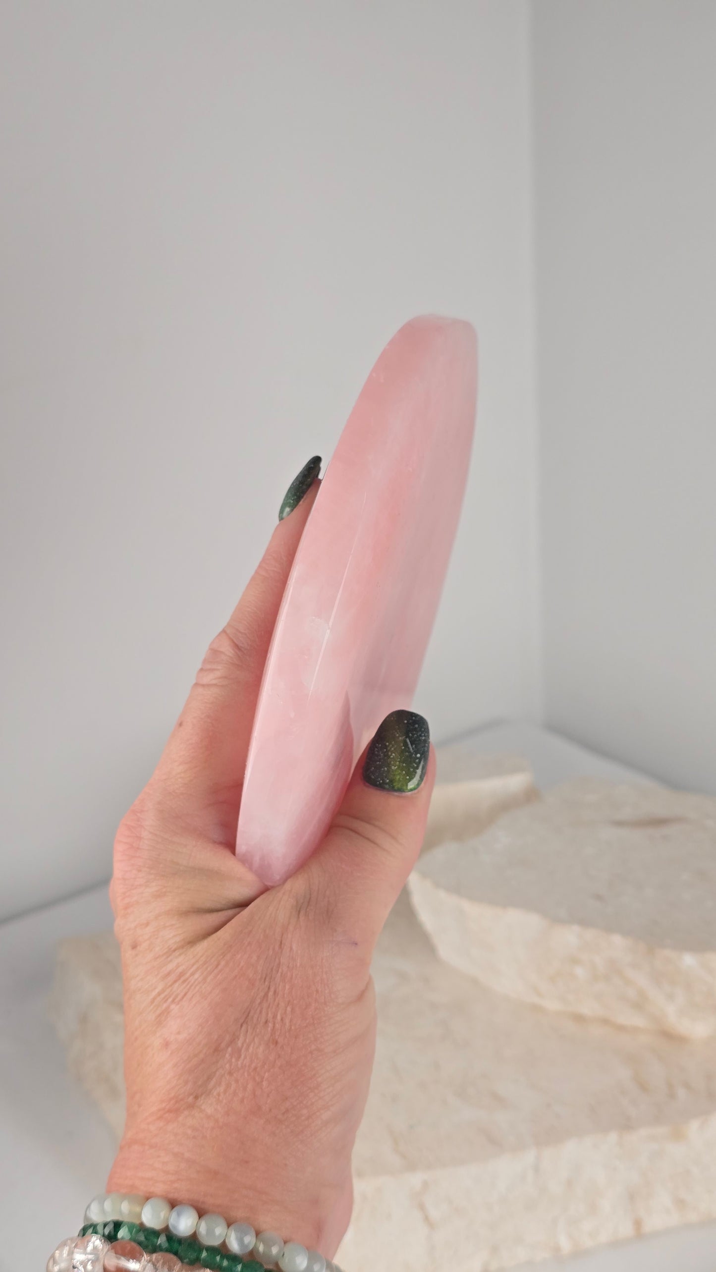 Mozambique Rose Quartz Plate